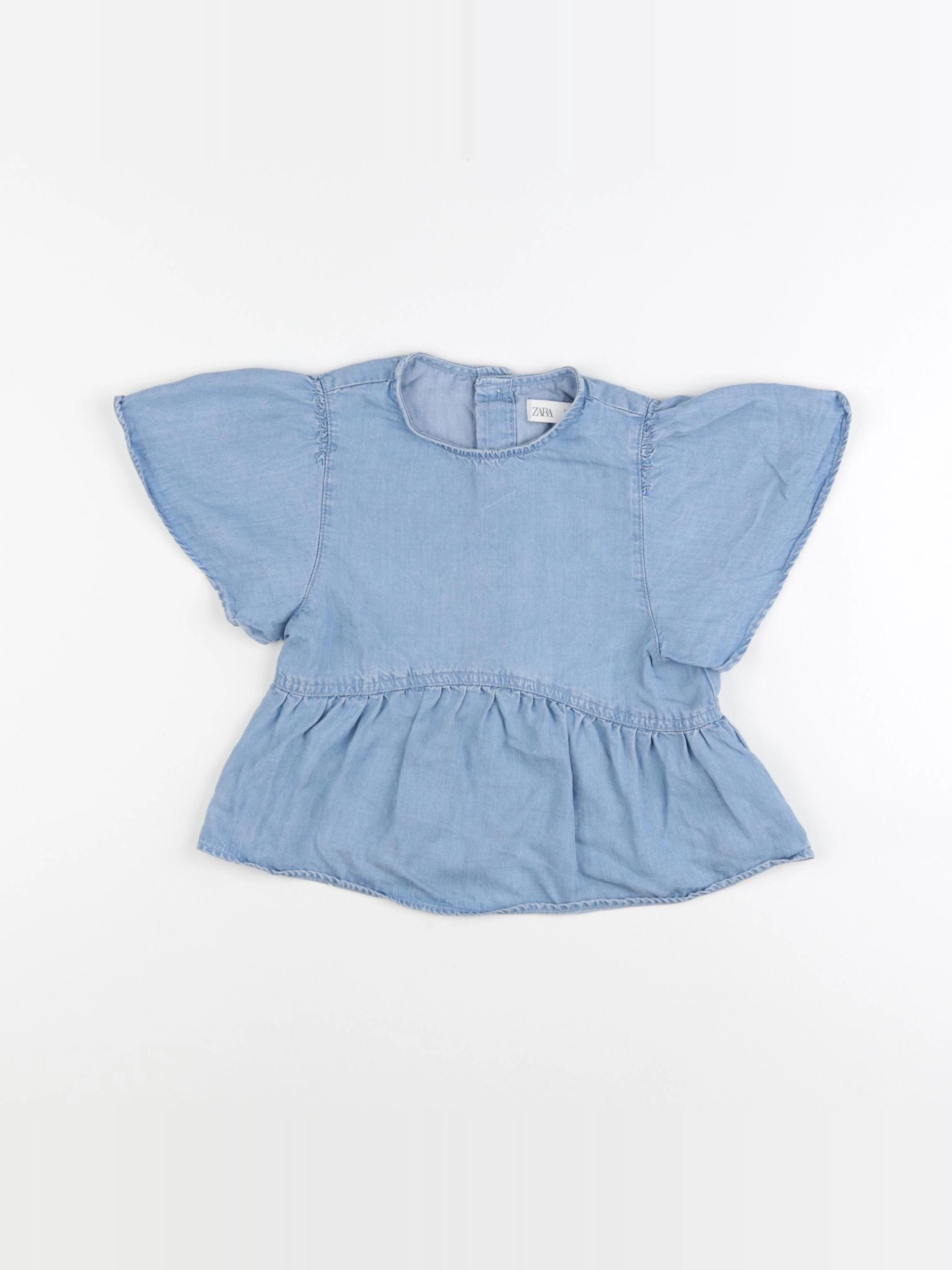 Zara - blouse bleu - 4/5 ans