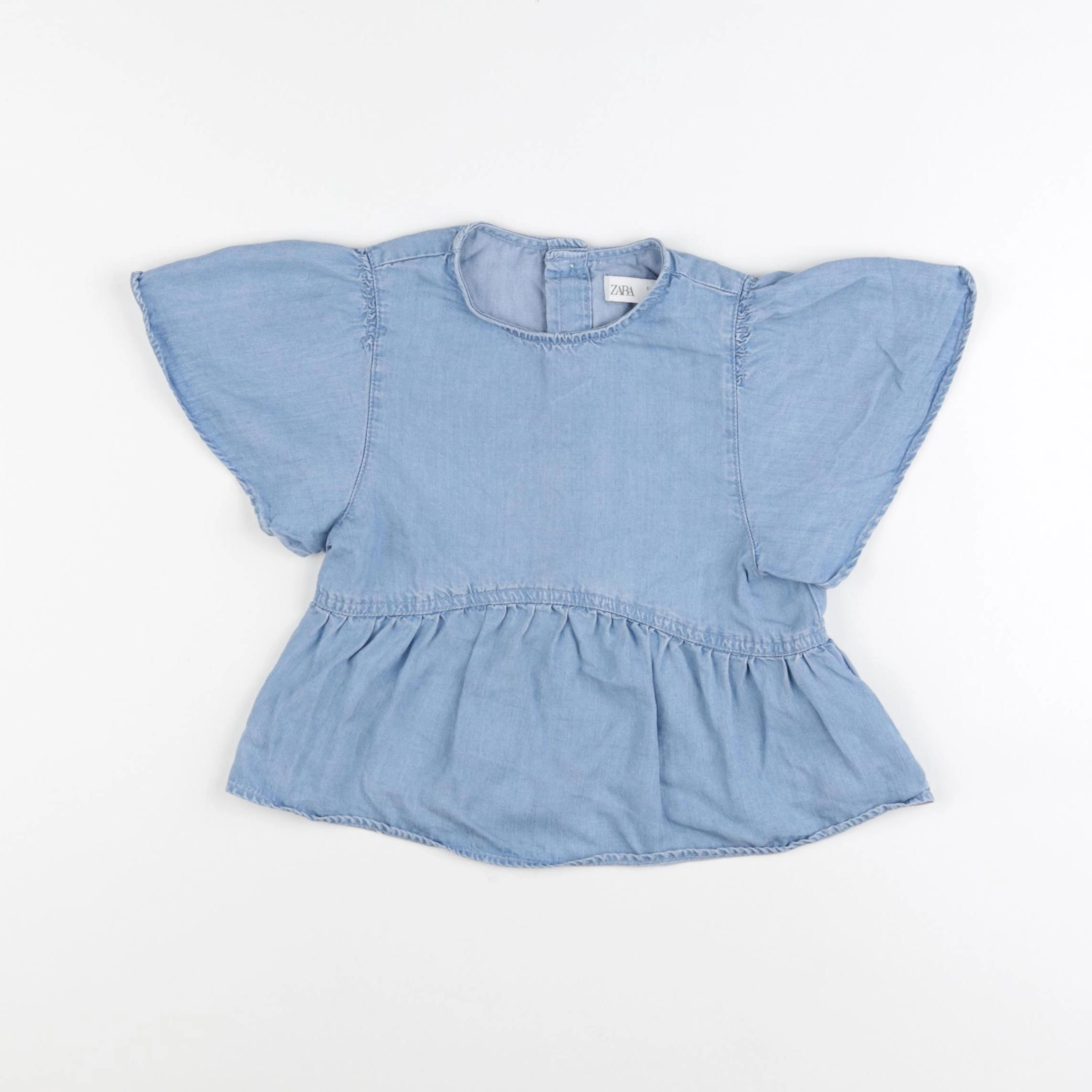 Zara - blouse bleu - 4/5 ans