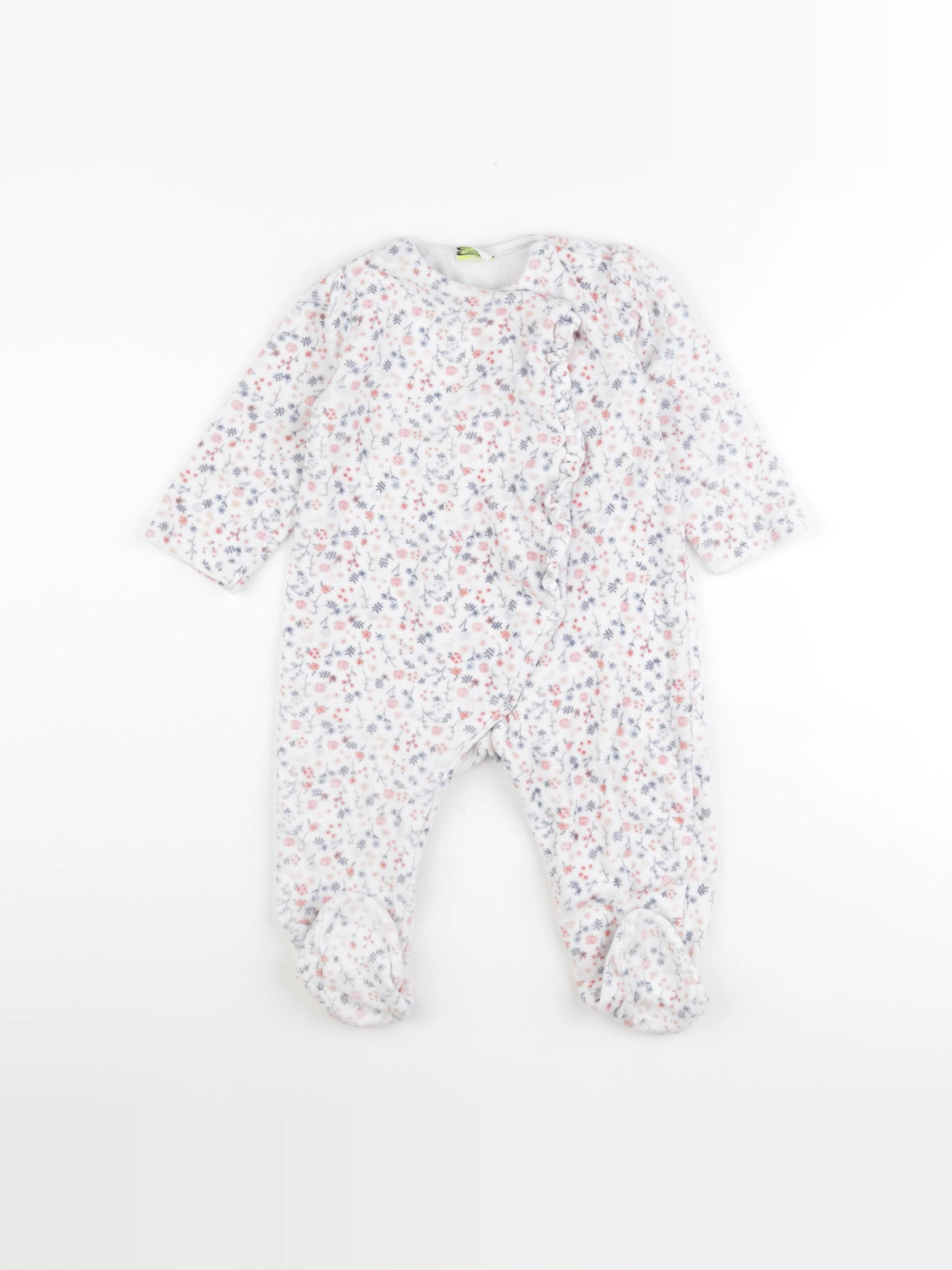 Tape à l'oeil - pyjama velours multicolore - 24 mois