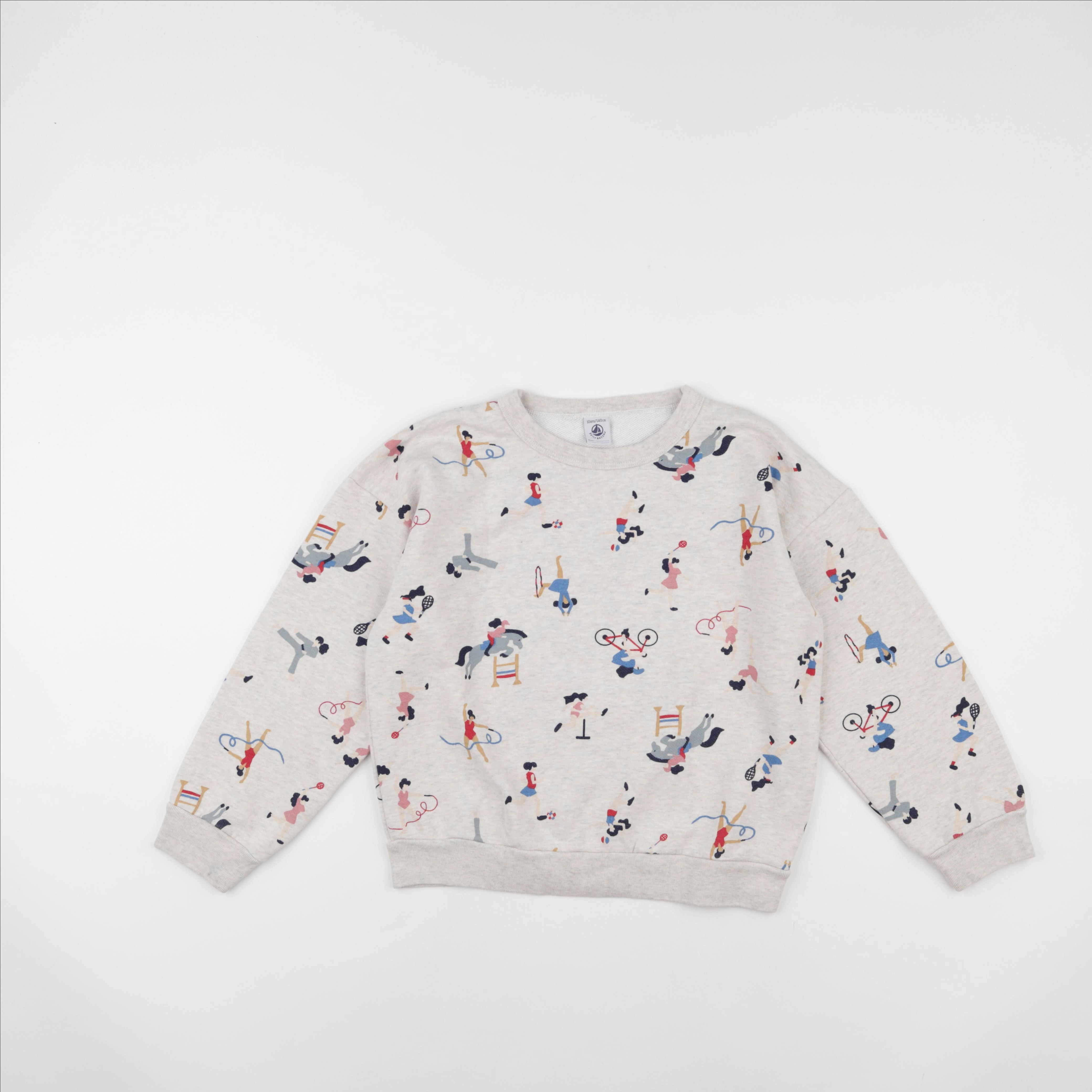 Petit Bateau - sweat multicolore - 10 ans