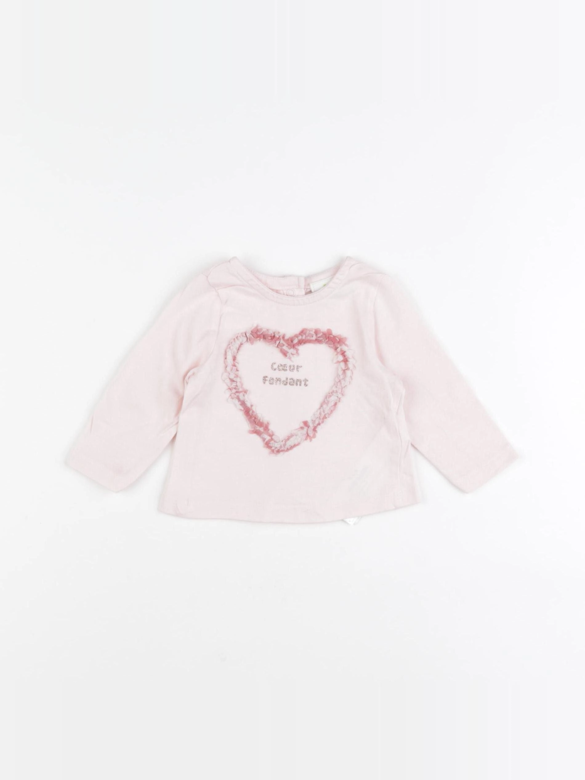 Tape à l'oeil - tee-shirt rose - 1 mois