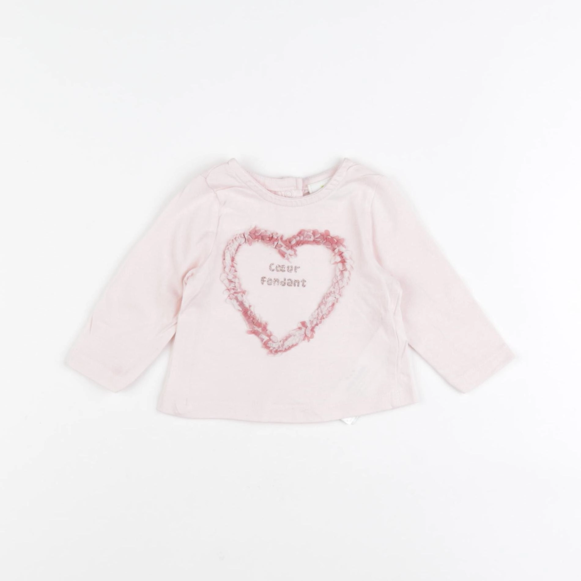 Tape à l'oeil - tee-shirt rose - 1 mois