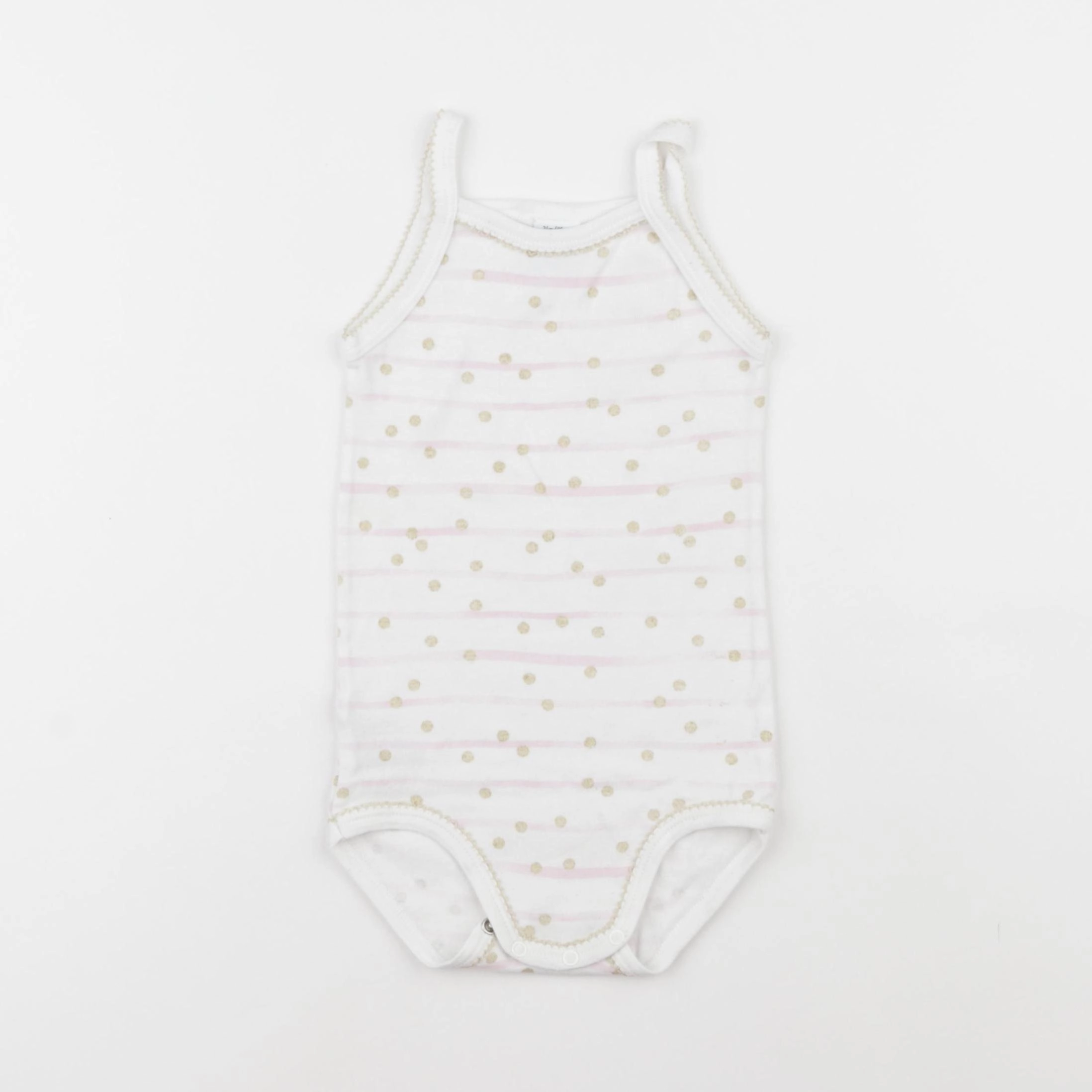 Petit Bateau - body or, rose - 36 mois