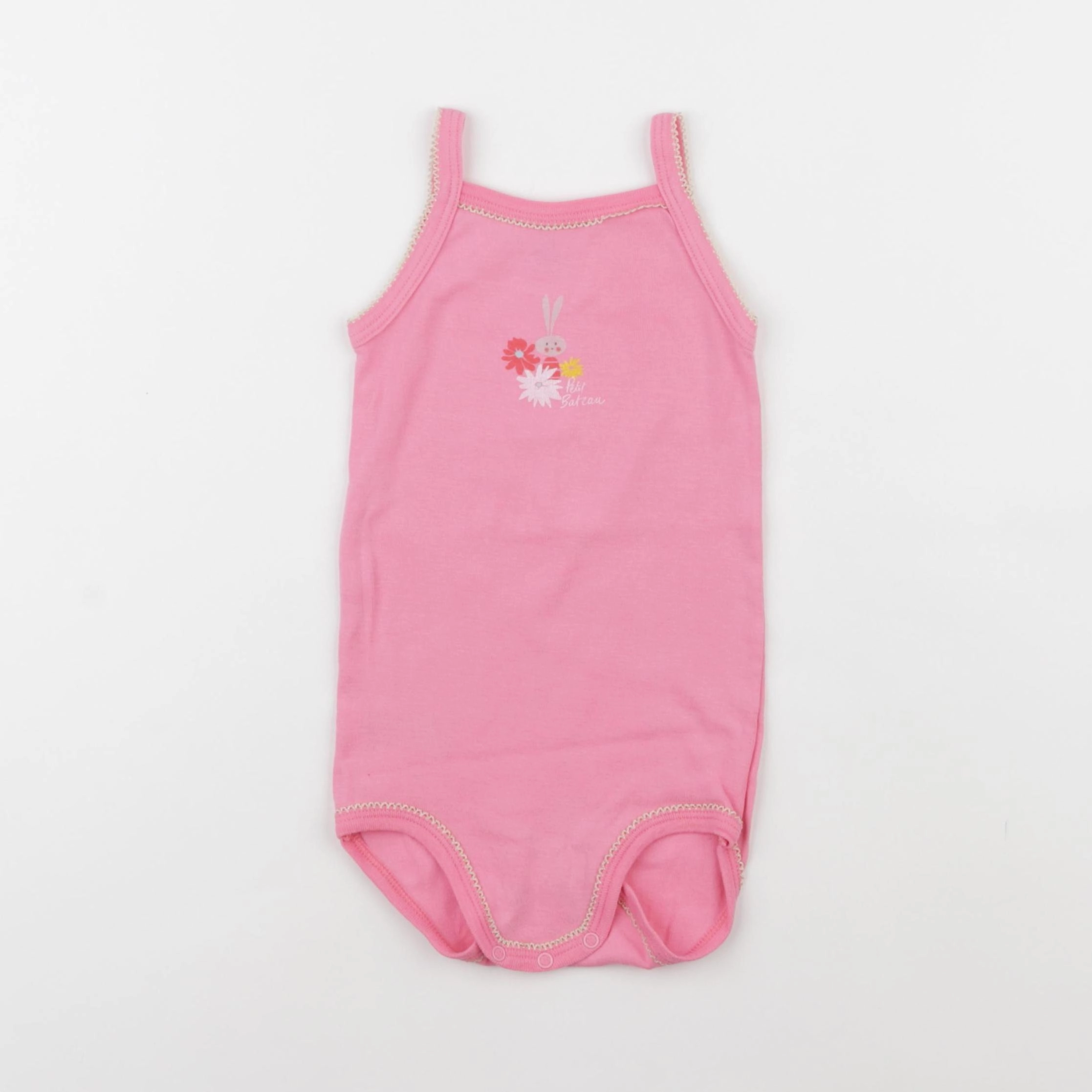 Petit Bateau - body or, rose - 36 mois