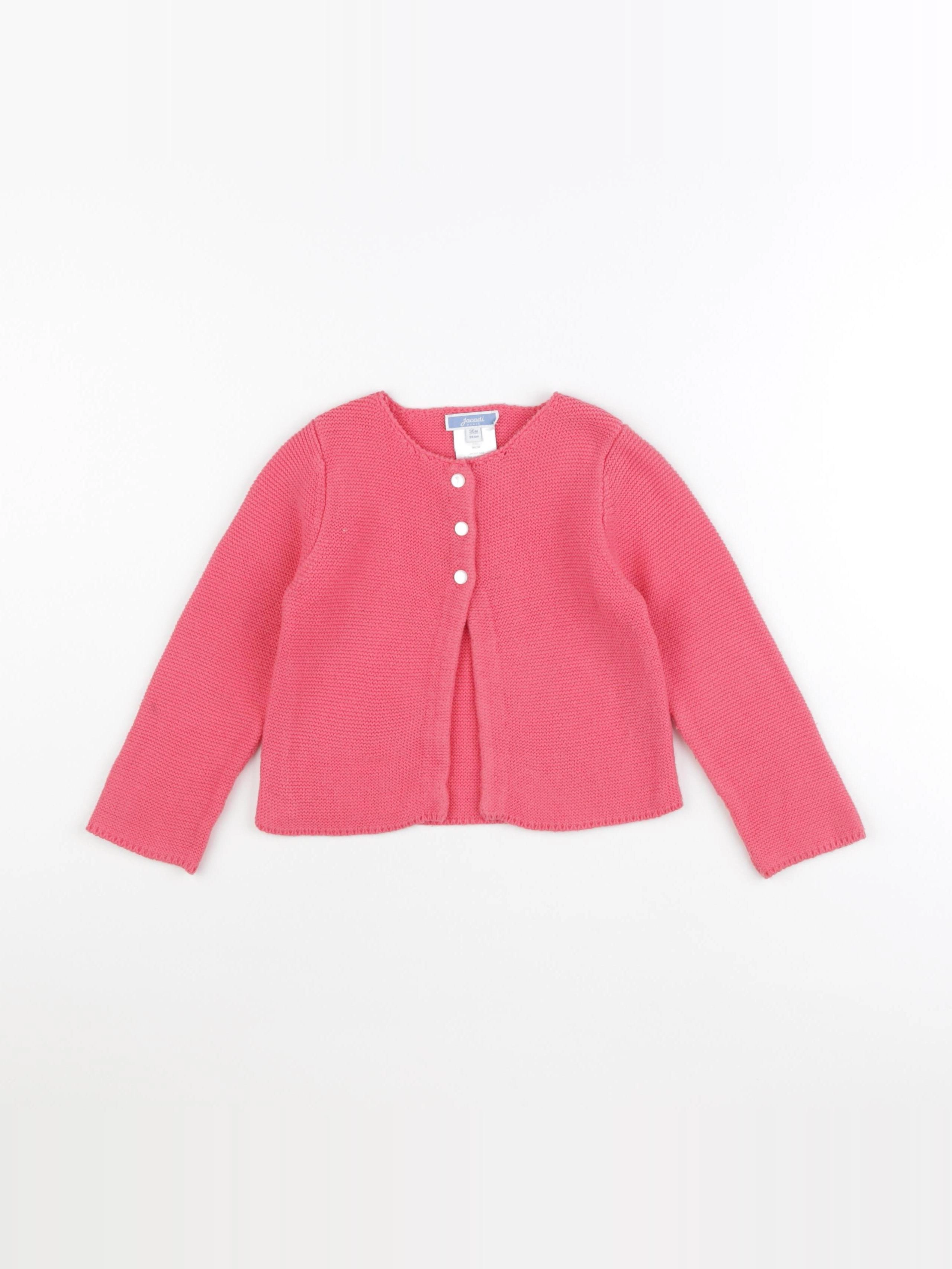 Jacadi - gilet rose - 36 mois