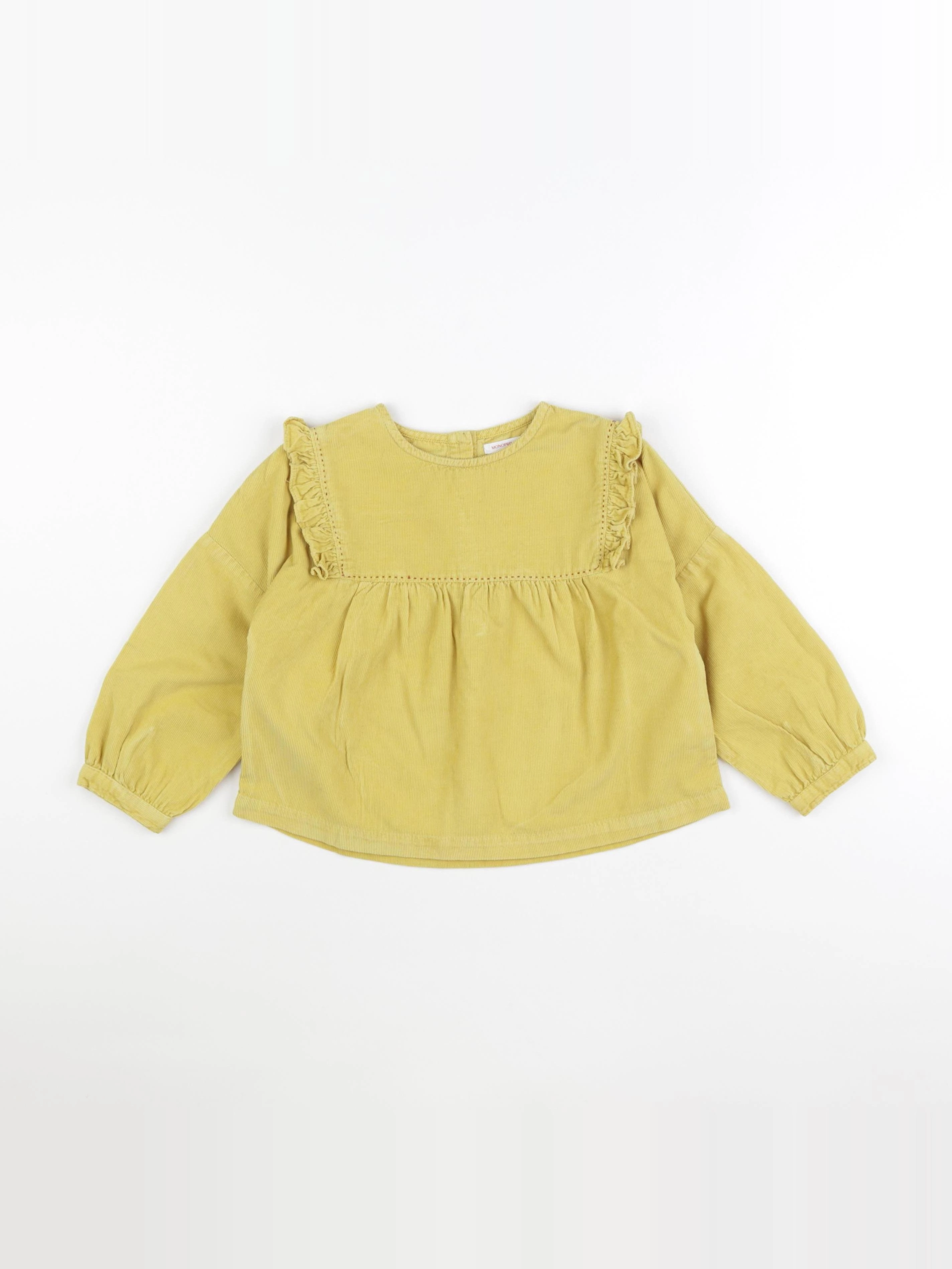 Monoprix - blouse jaune - 4 ans