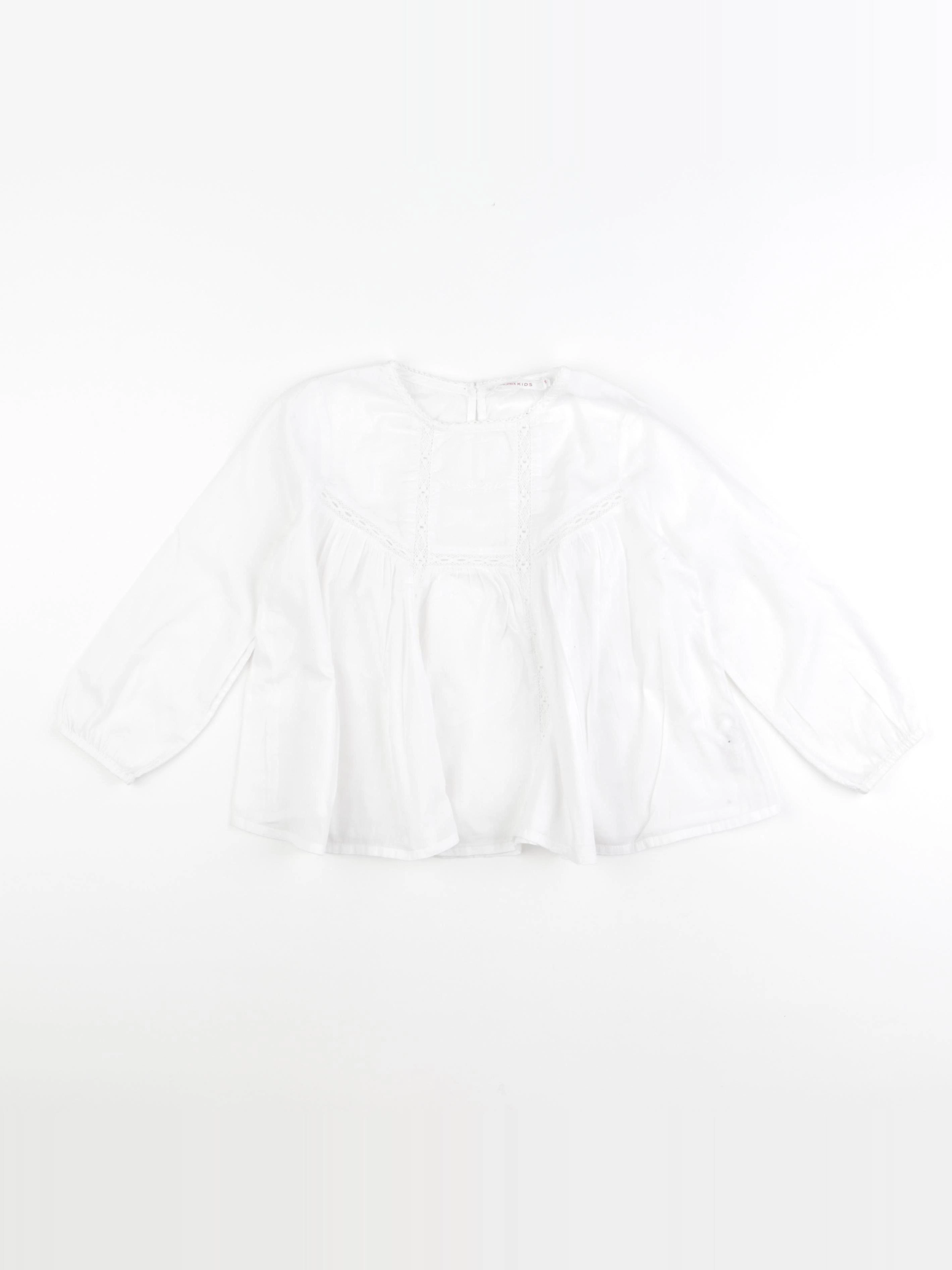 Monoprix - blouse blanc - 5 ans