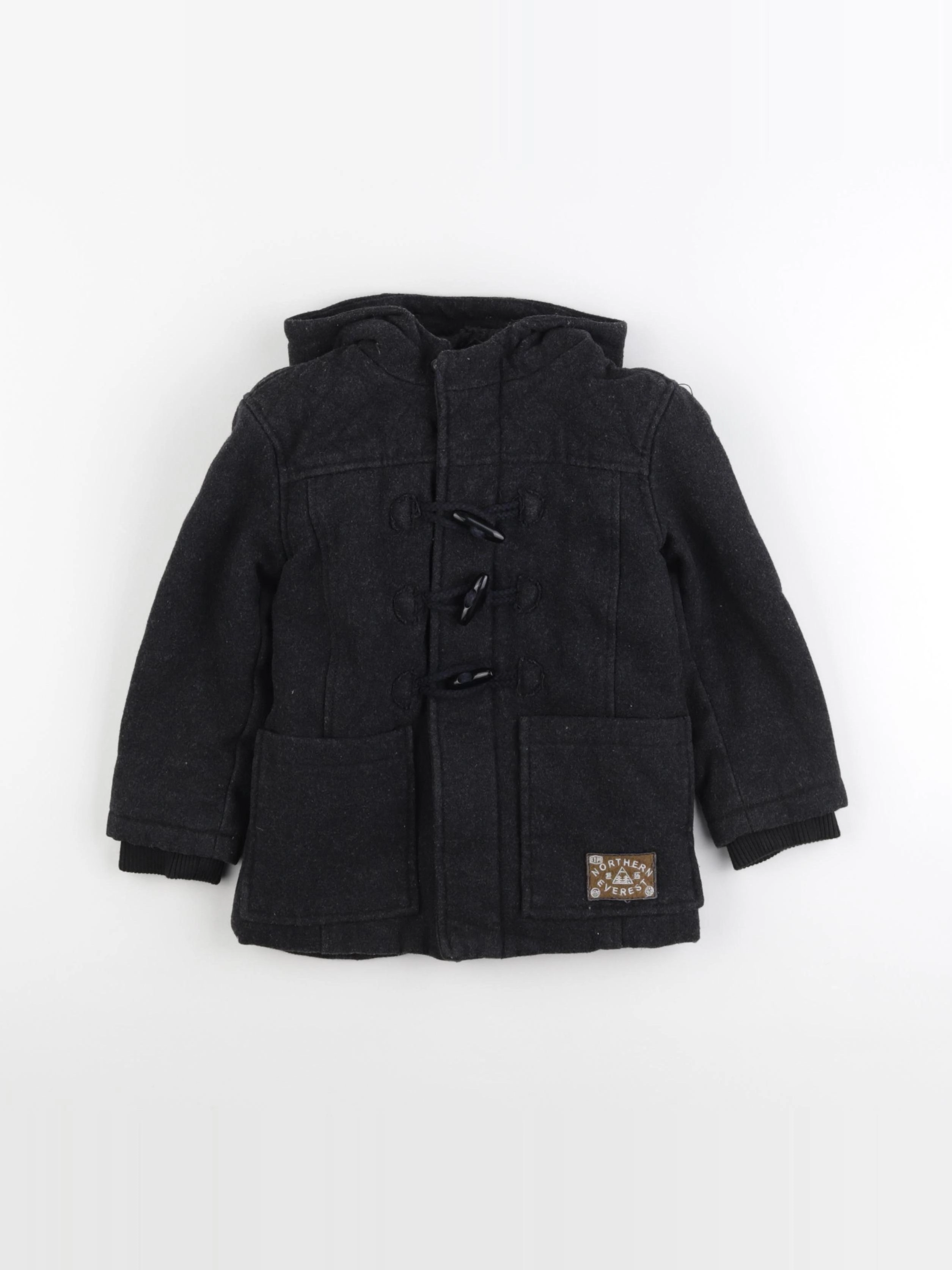Vertbaudet - manteau noir - 3 ans