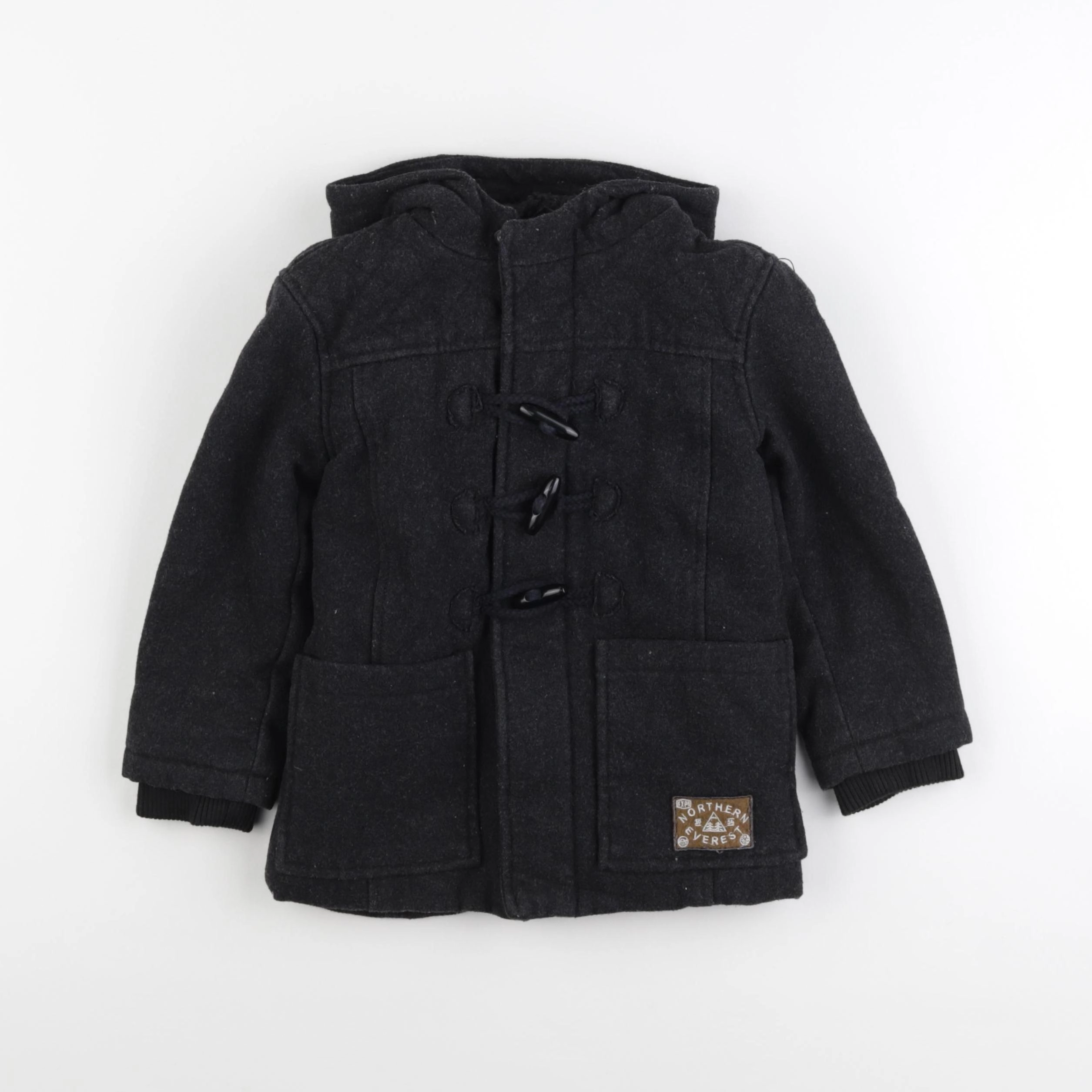 Vertbaudet - manteau noir - 3 ans