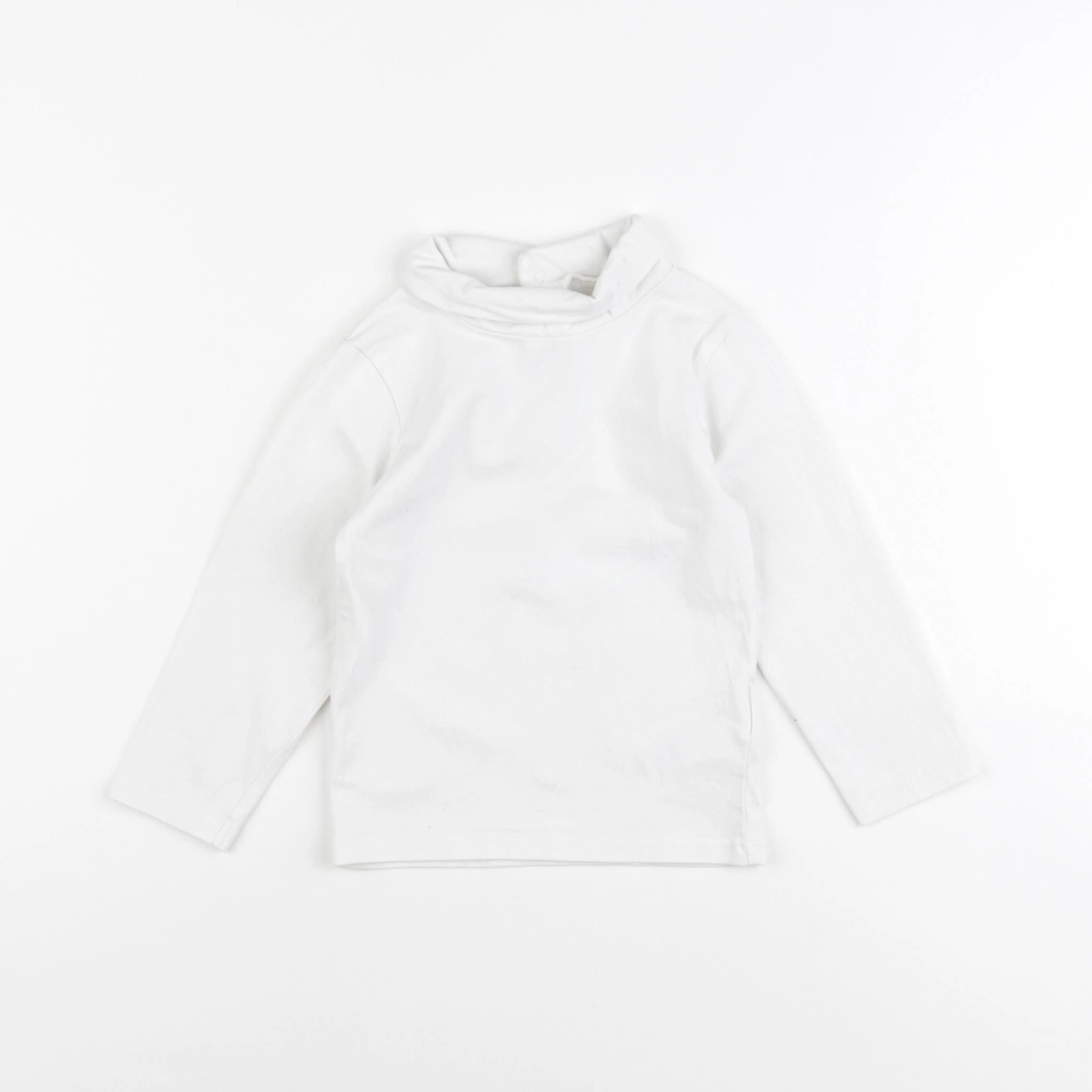 Vertbaudet - sous-pull blanc - 2 ans