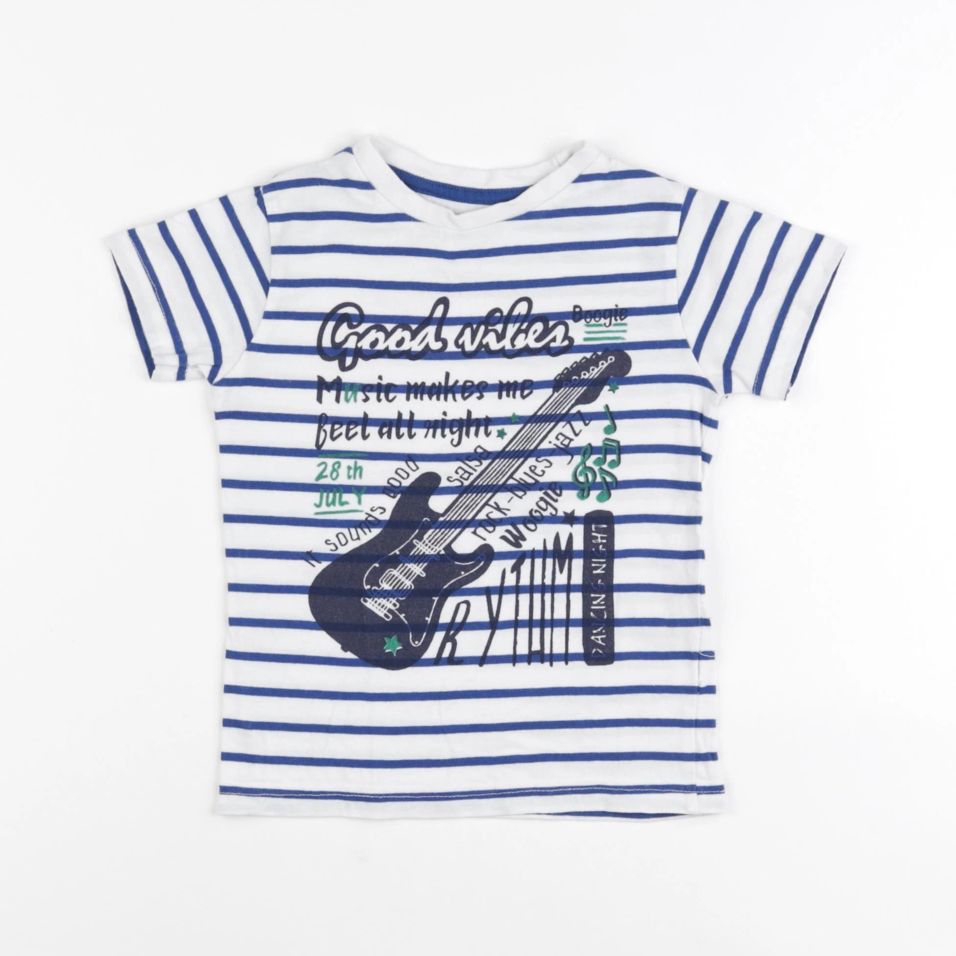 Vertbaudet - tee-shirt bleu - 3 ans