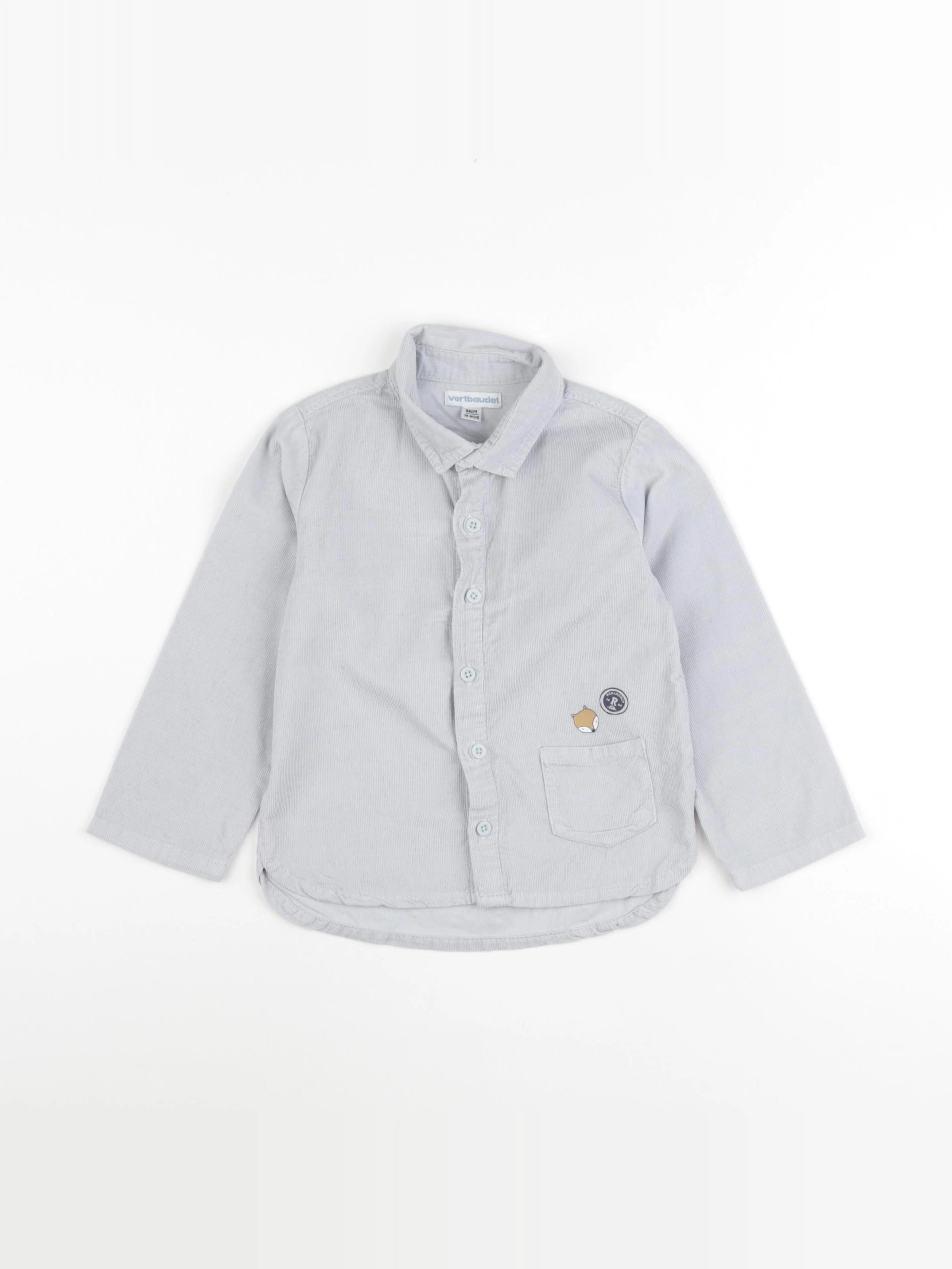 Vertbaudet - chemise bleu - 36 mois