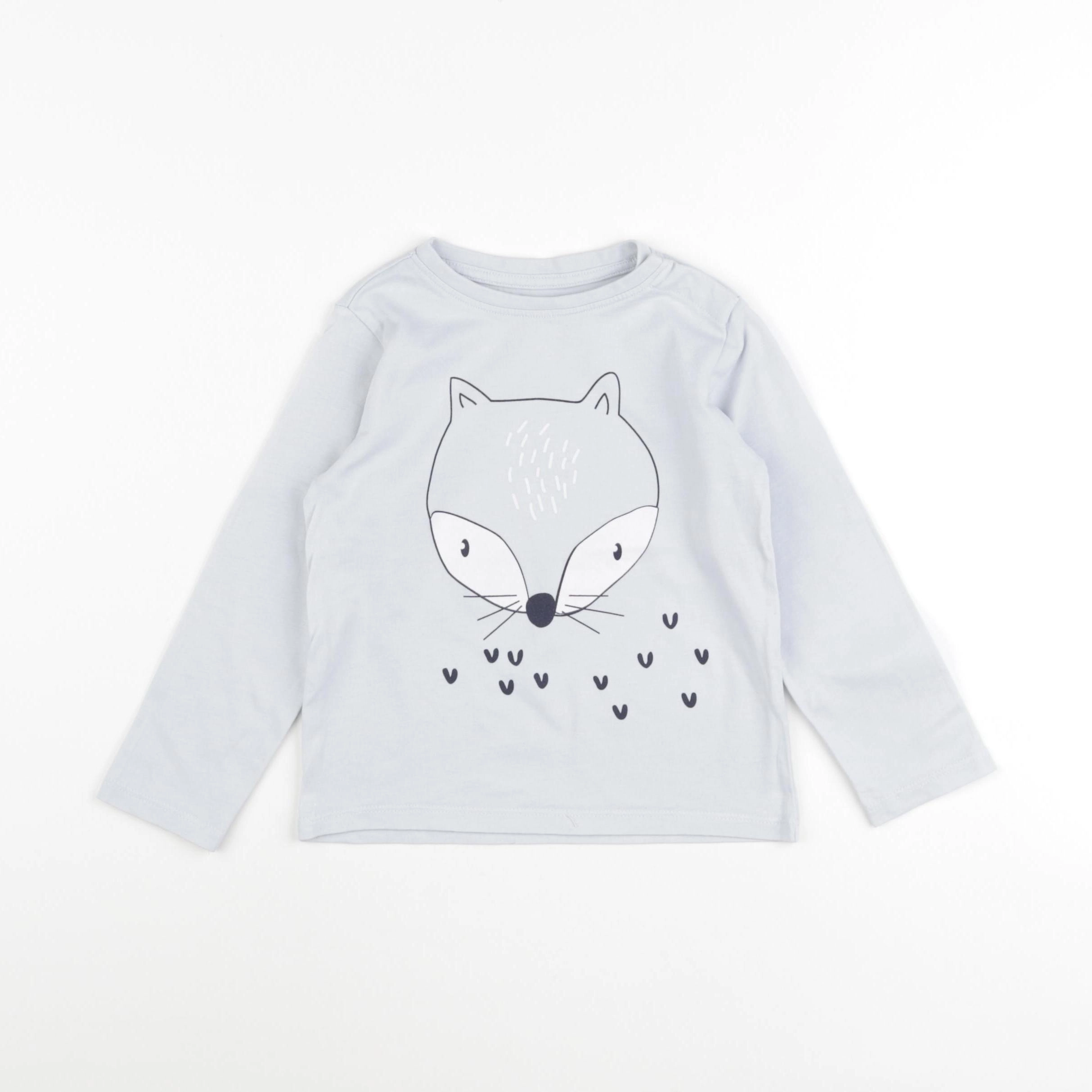 Vertbaudet - tee-shirt bleu - 36 mois