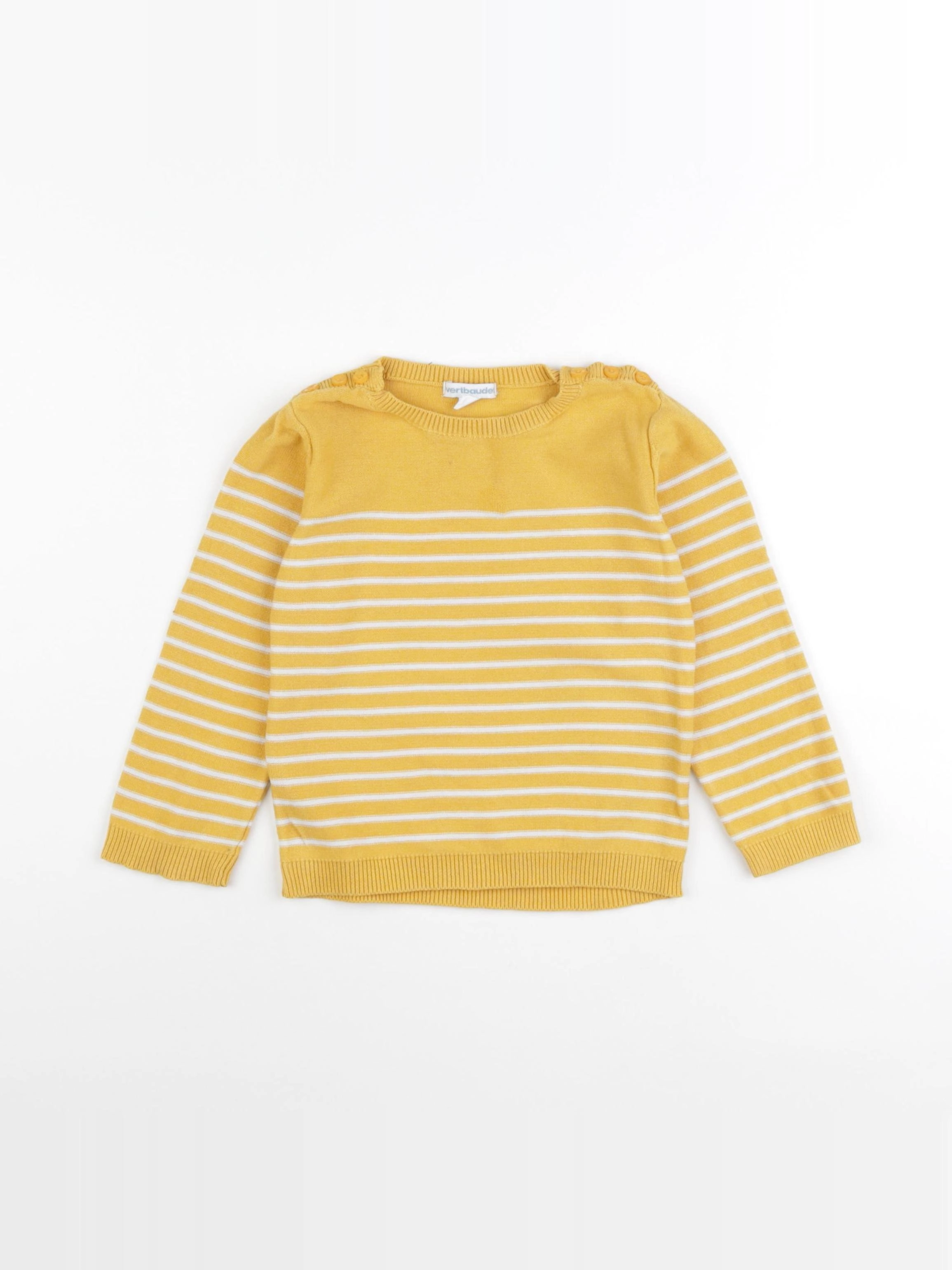 Vertbaudet - pull jaune - 36 mois