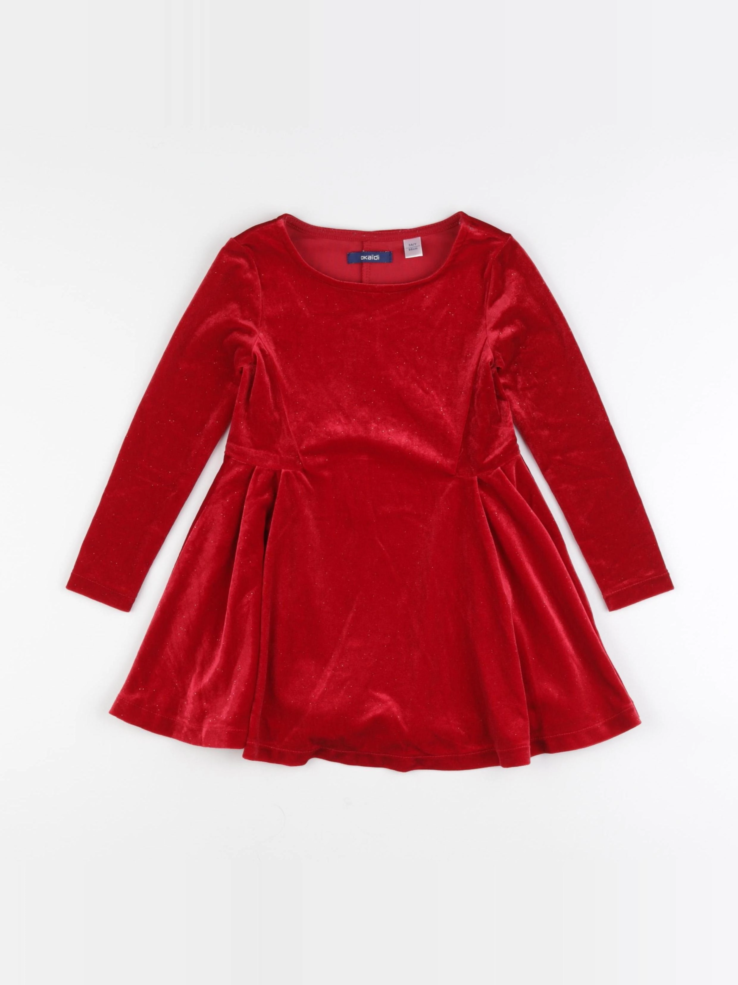 Okaidi - robe rouge - 3 ans