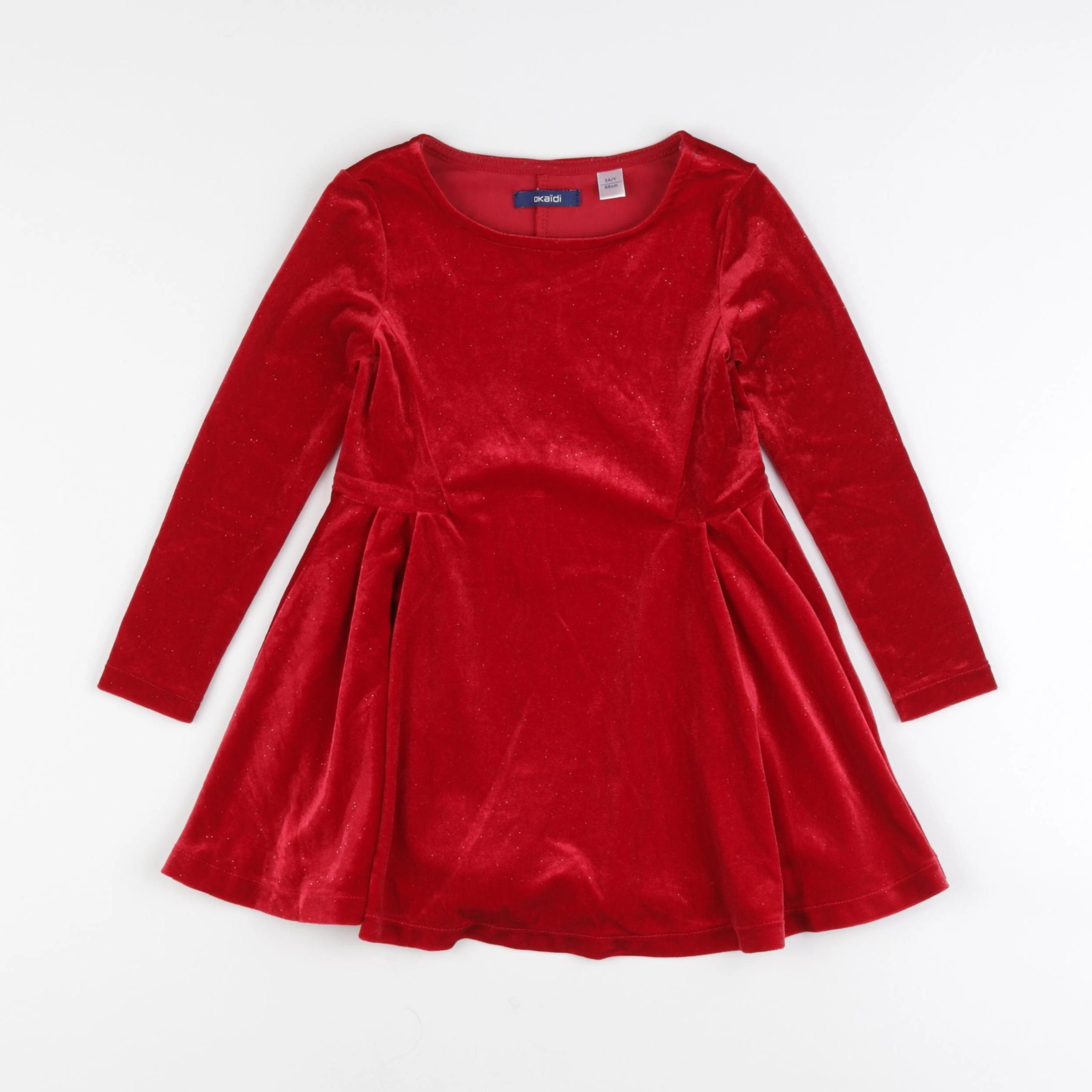 Okaidi - robe rouge - 3 ans