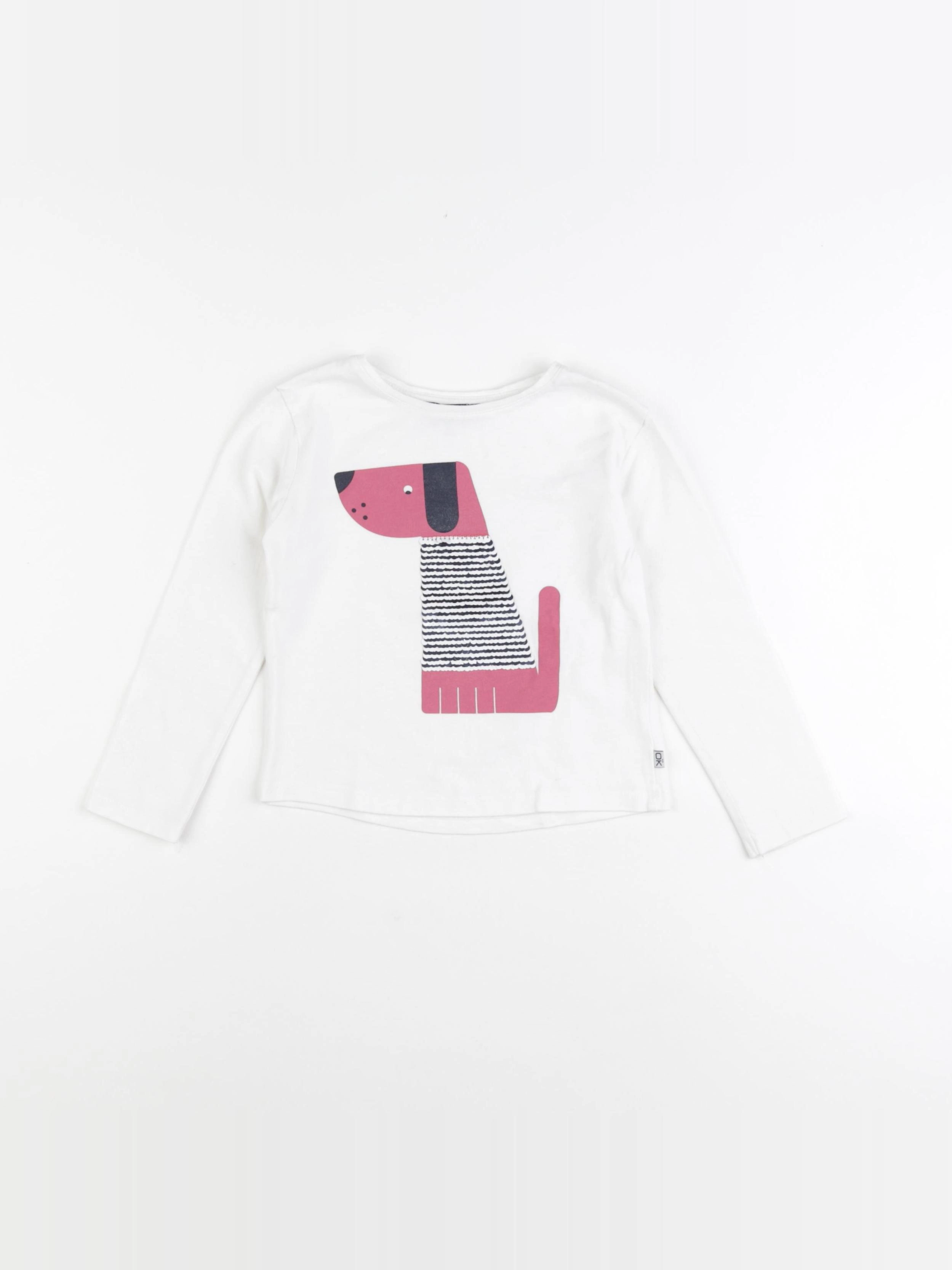 Okaidi - tee-shirt blanc - 3 ans