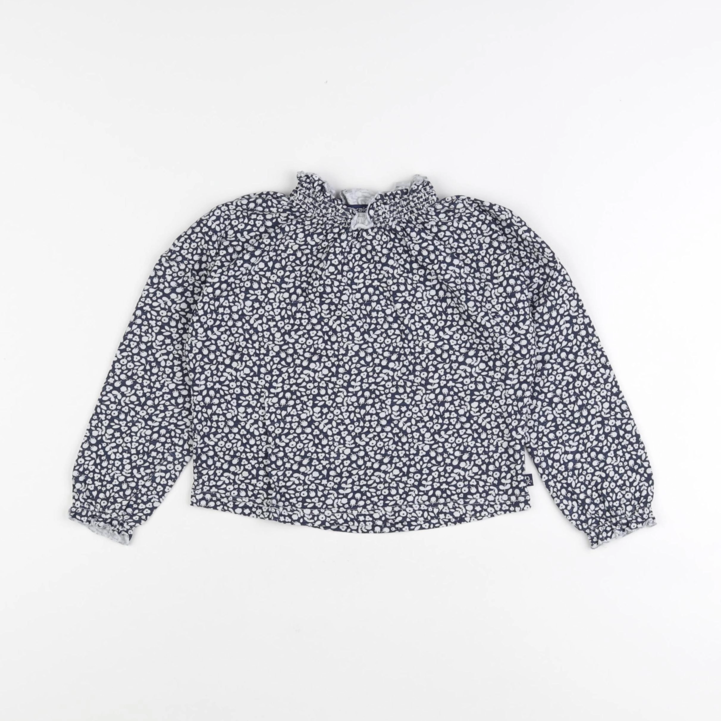 Okaidi - tee-shirt blanc, bleu - 3 ans