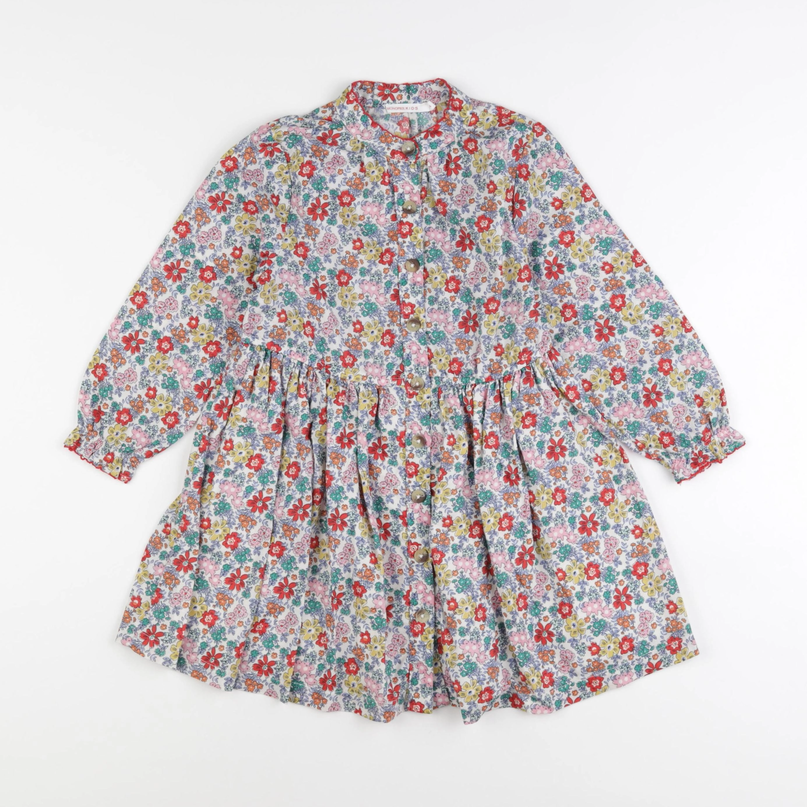 Monoprix - robe multicolore - 4 ans
