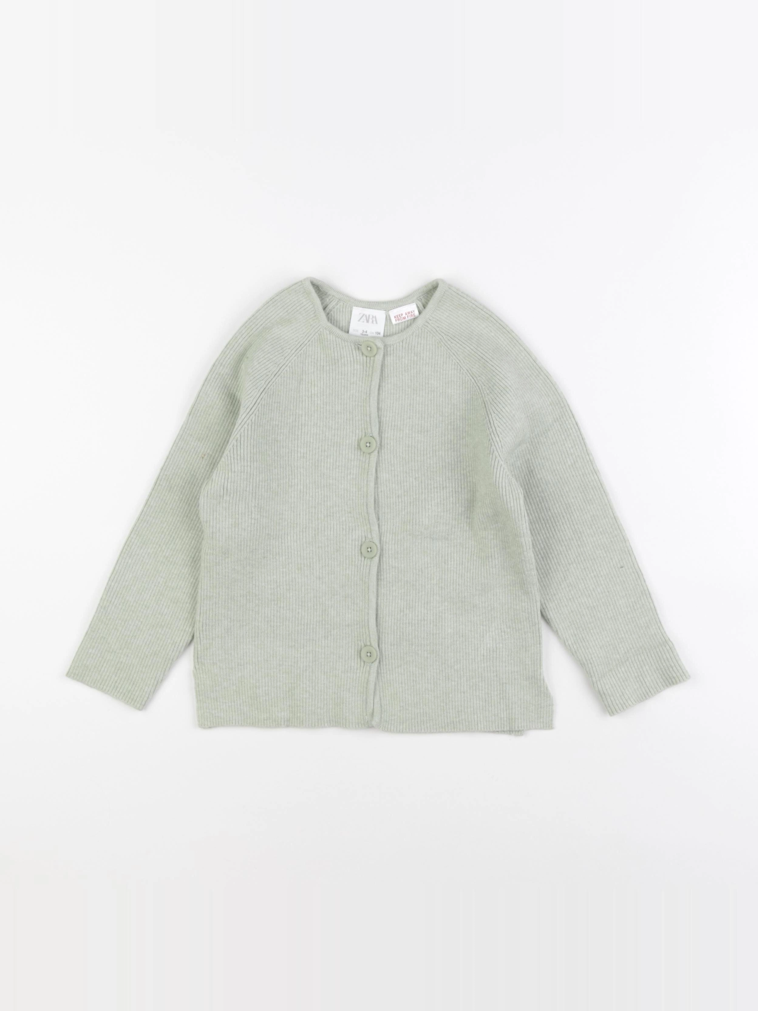 Zara - gilet vert - 3/4 ans