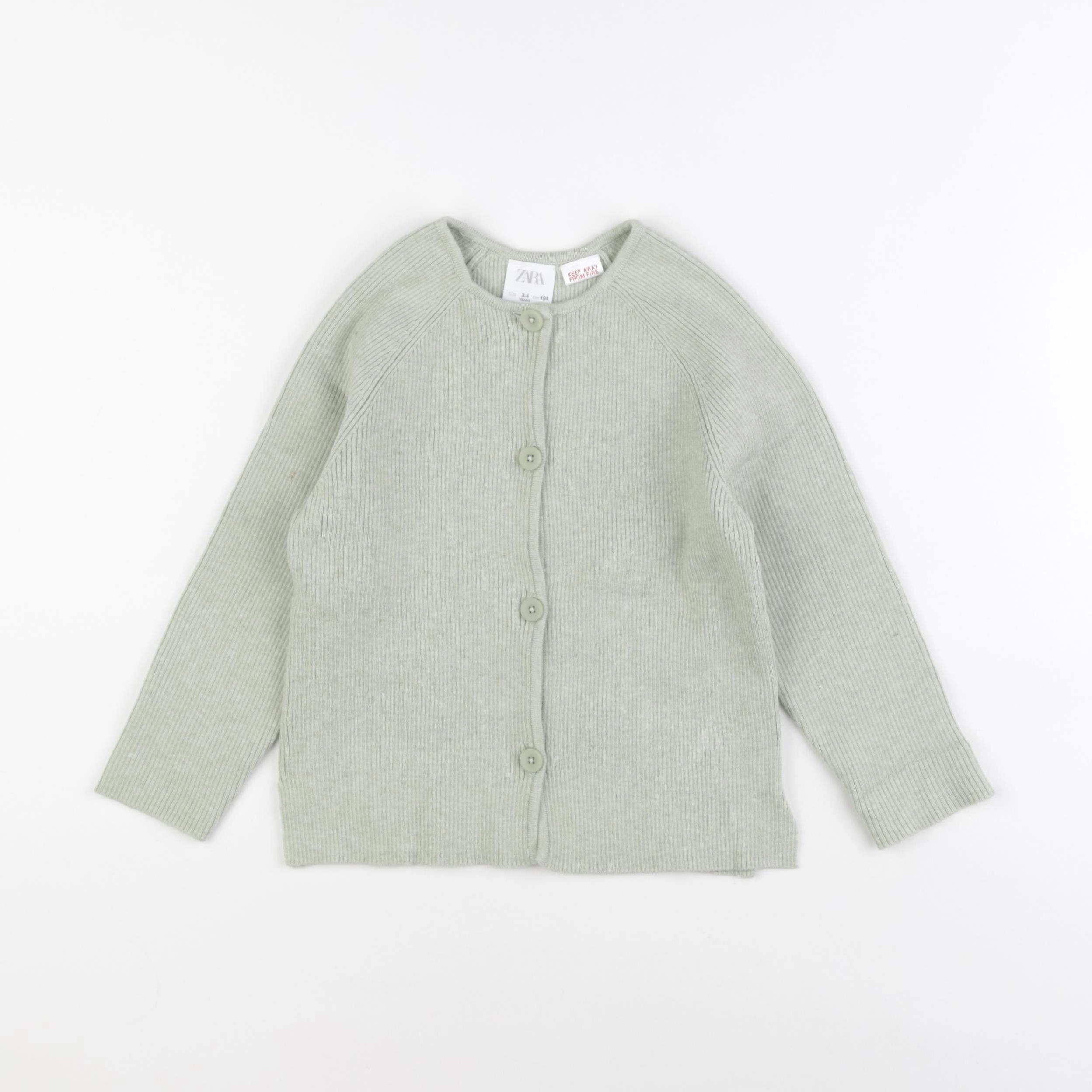 Zara - gilet vert - 3/4 ans
