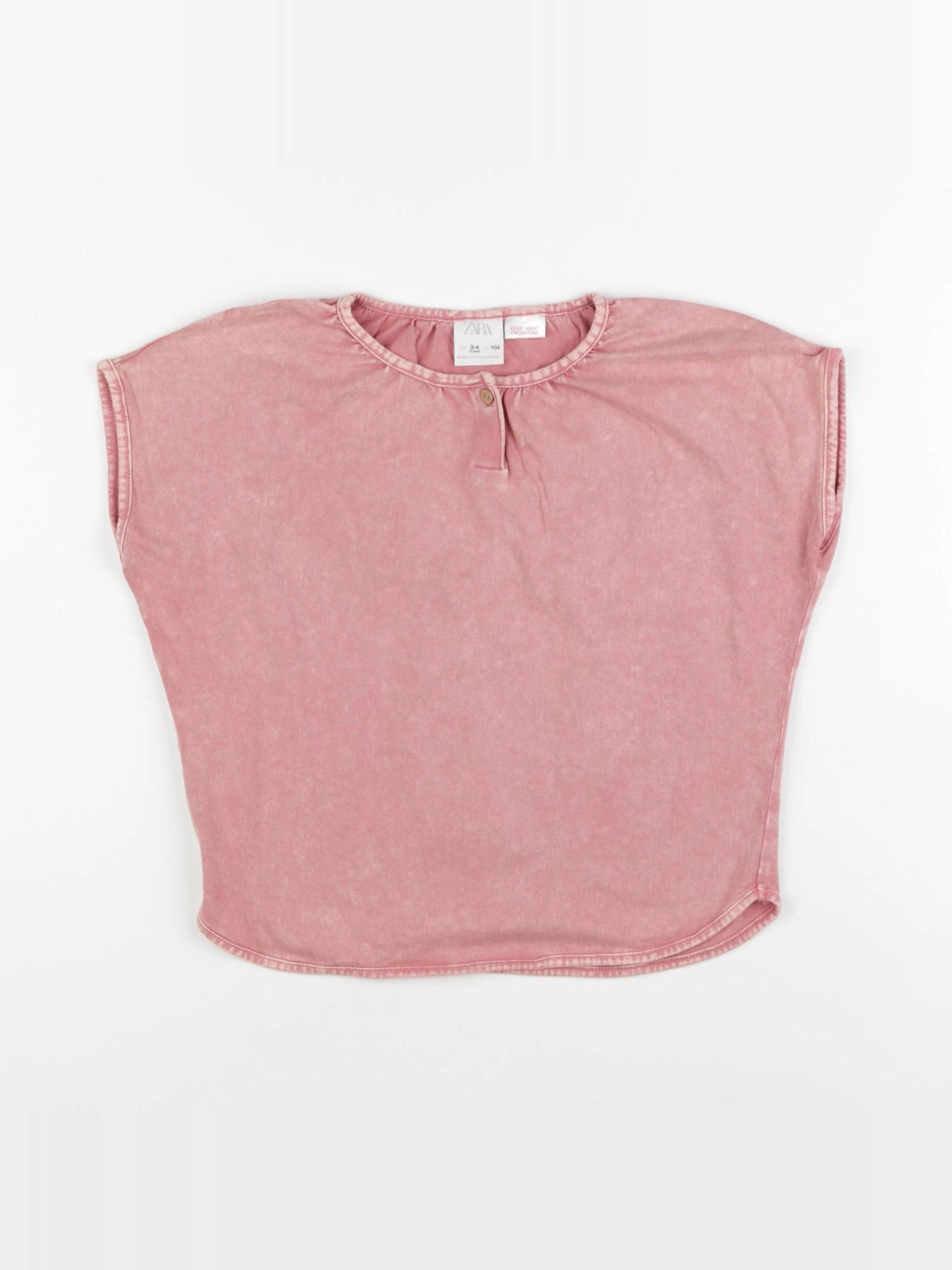 Zara - tee-shirt rouge - 3/4 ans