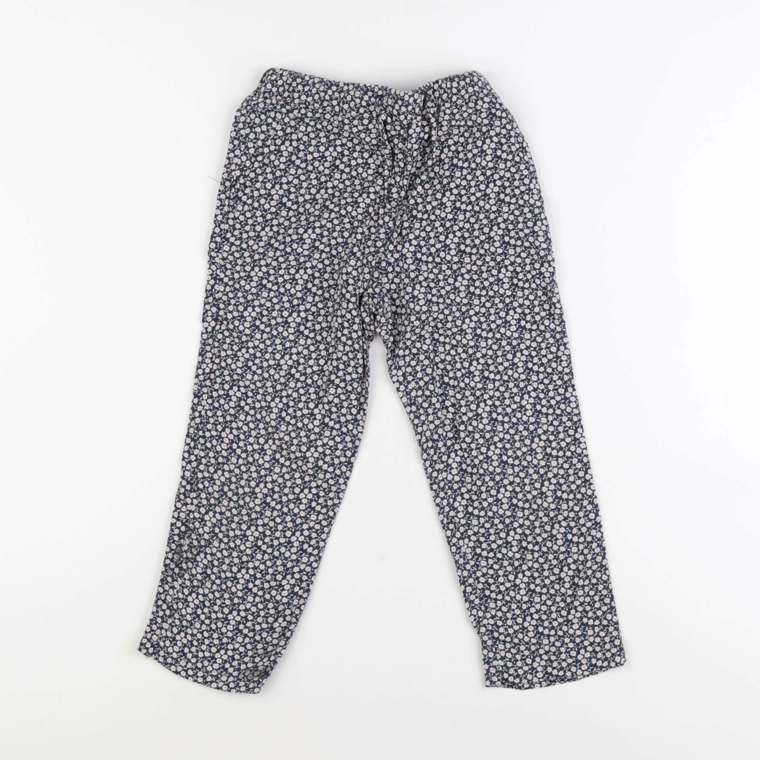 Little Cigogne - pantalon blanc, bleu - 4 ans