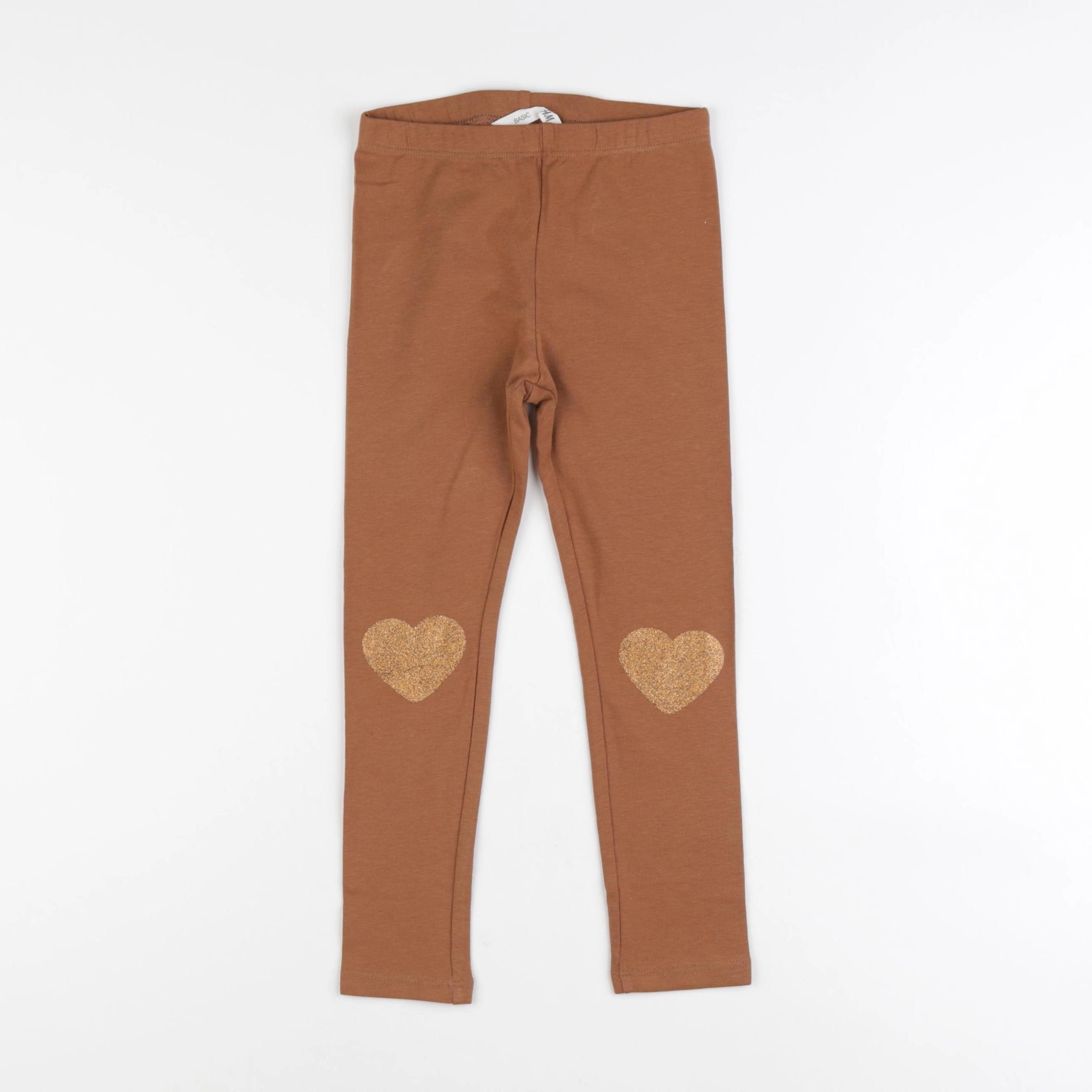 H&M - legging marron - 4/5 ans