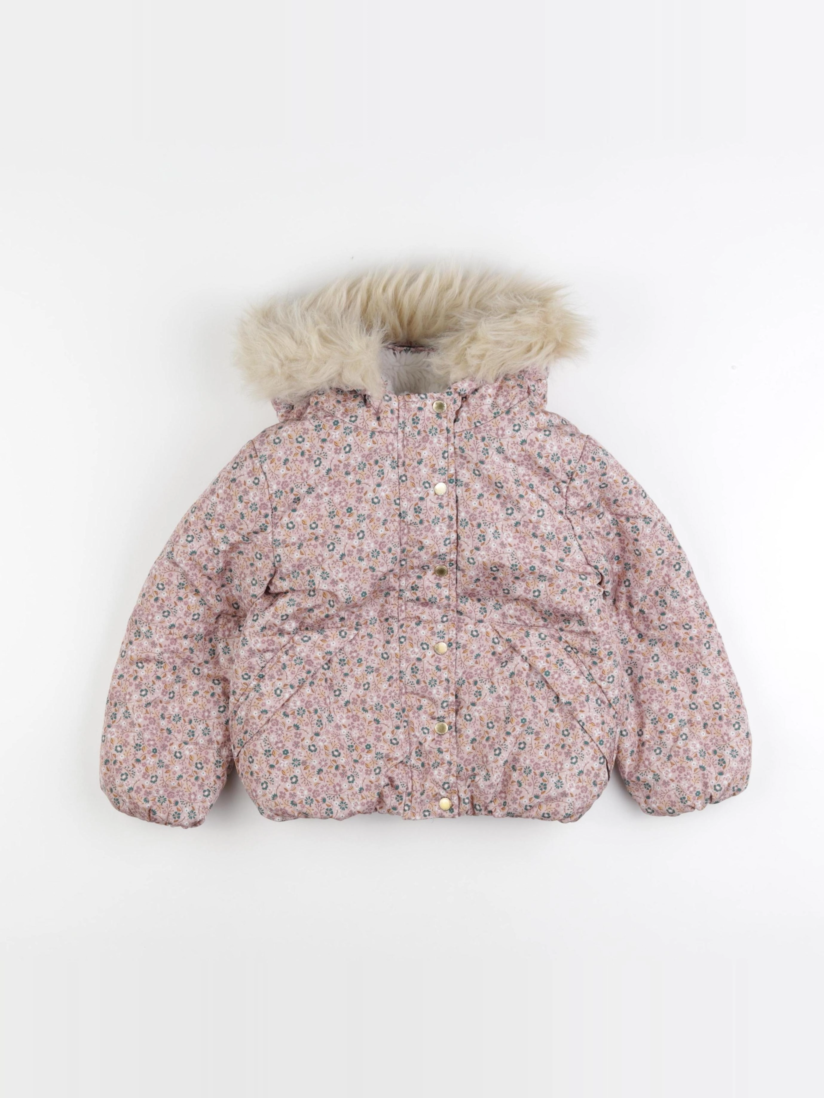 Vertbaudet - doudoune rose - 4 ans