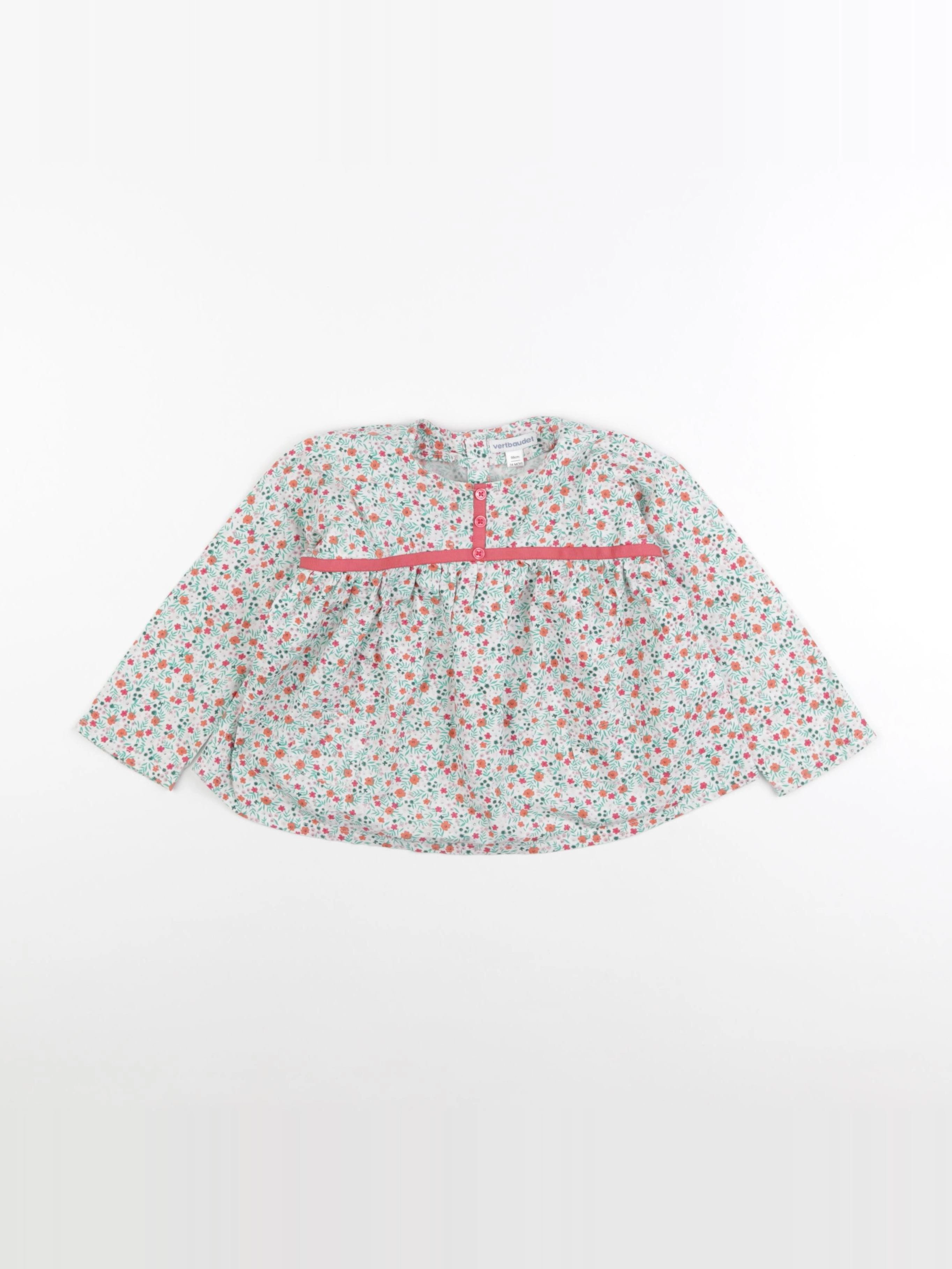 Vertbaudet - blouse multicolore - 24 mois
