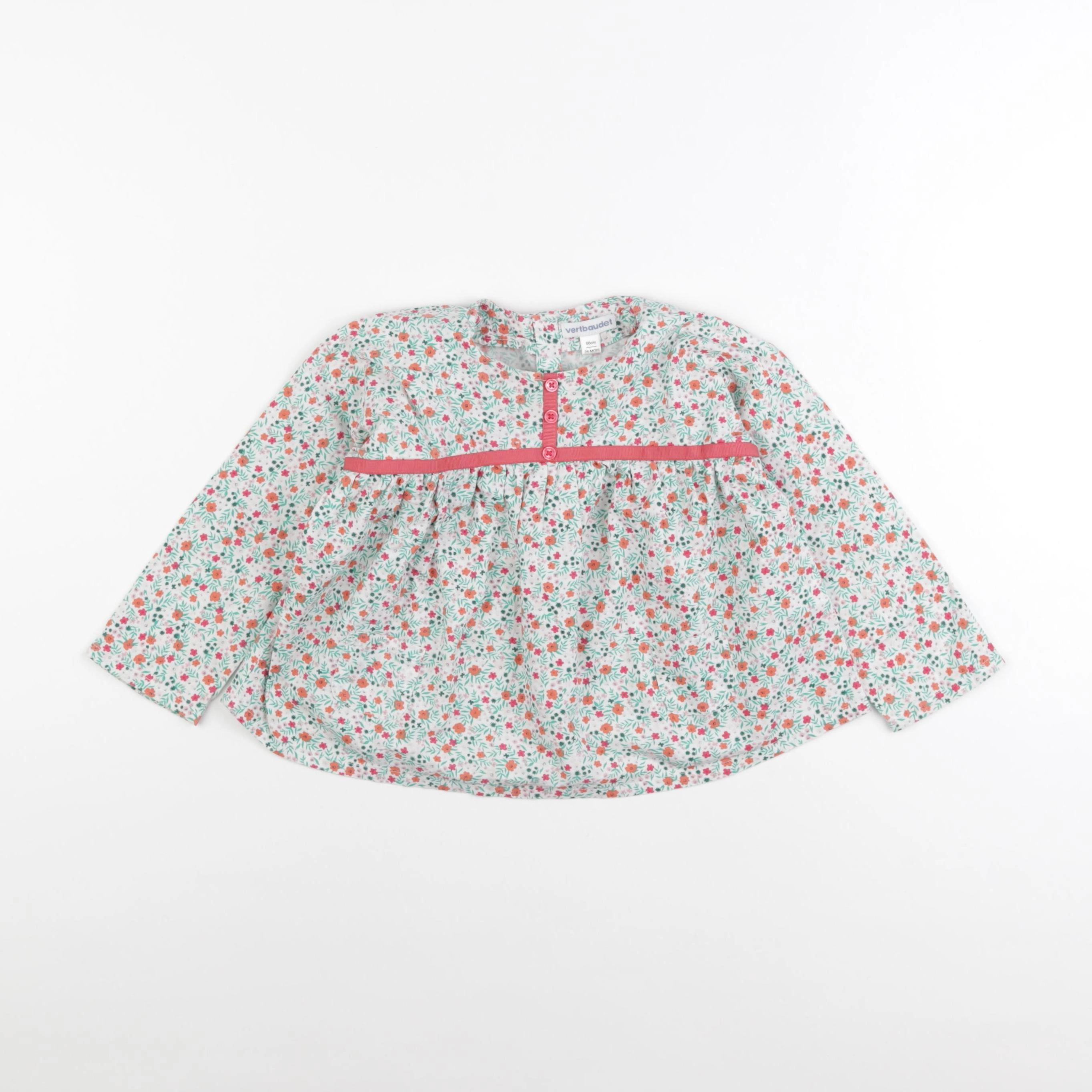 Vertbaudet - blouse multicolore - 24 mois