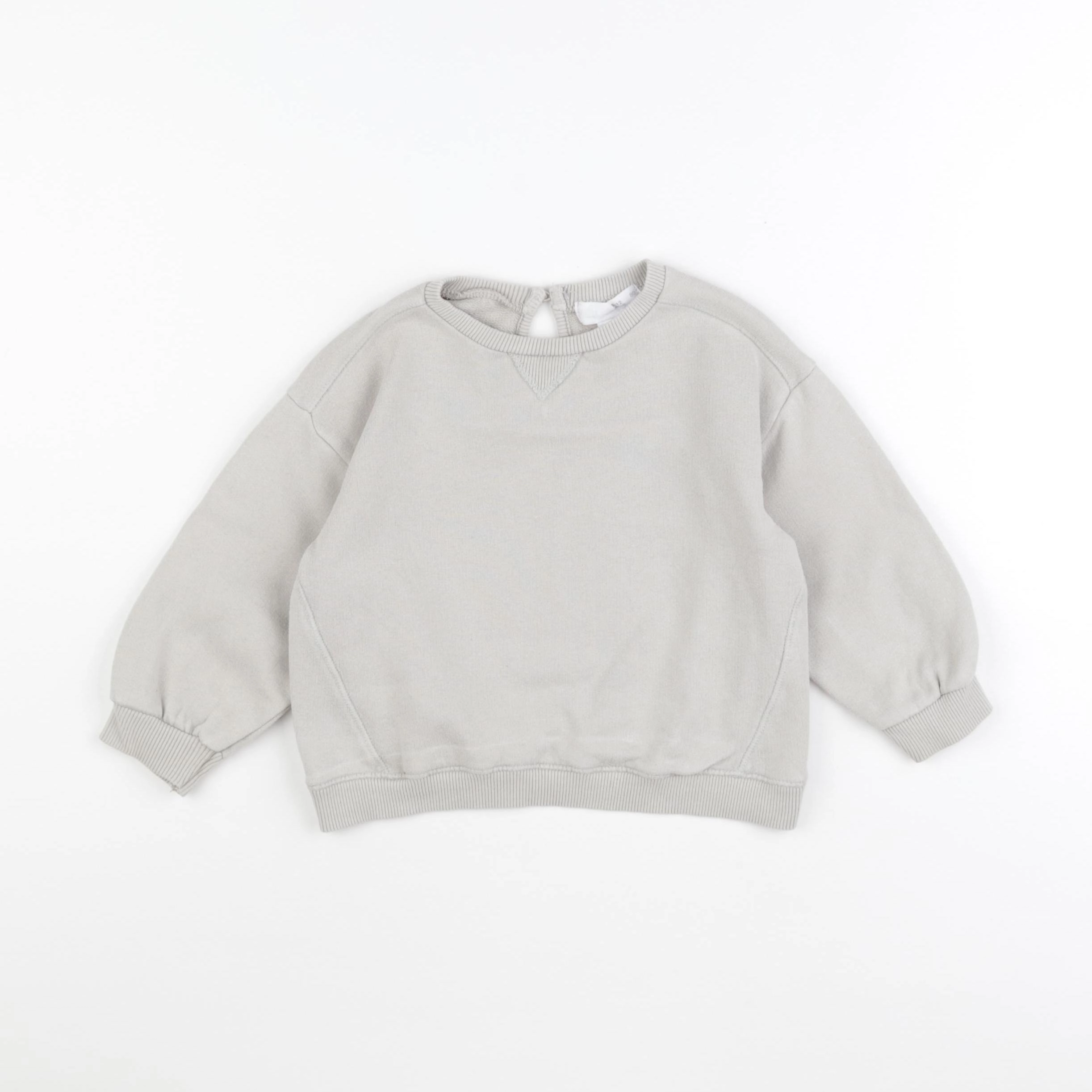 Zara - sweat beige - 9/12 mois