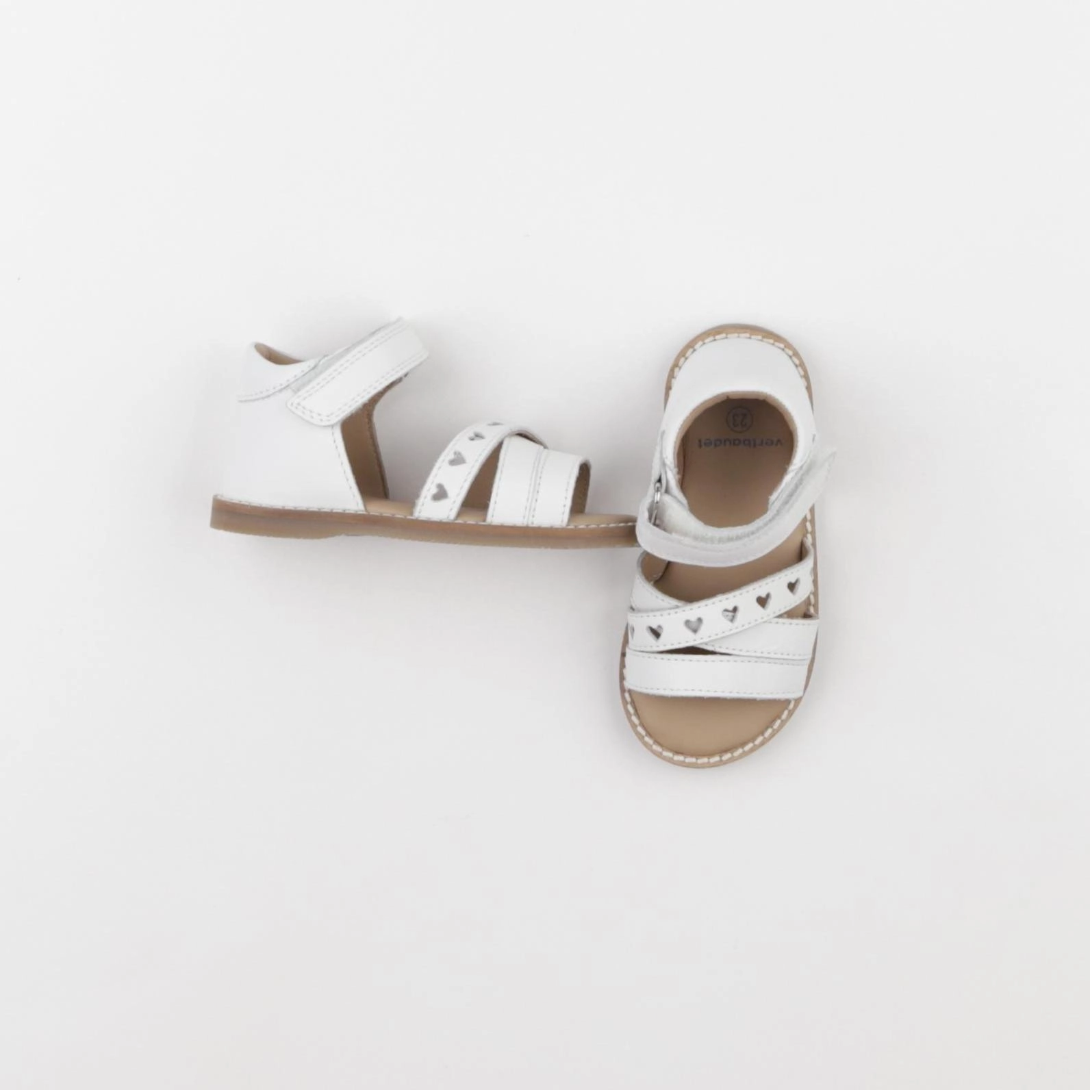 Vertbaudet - sandales blanc - pointure 23