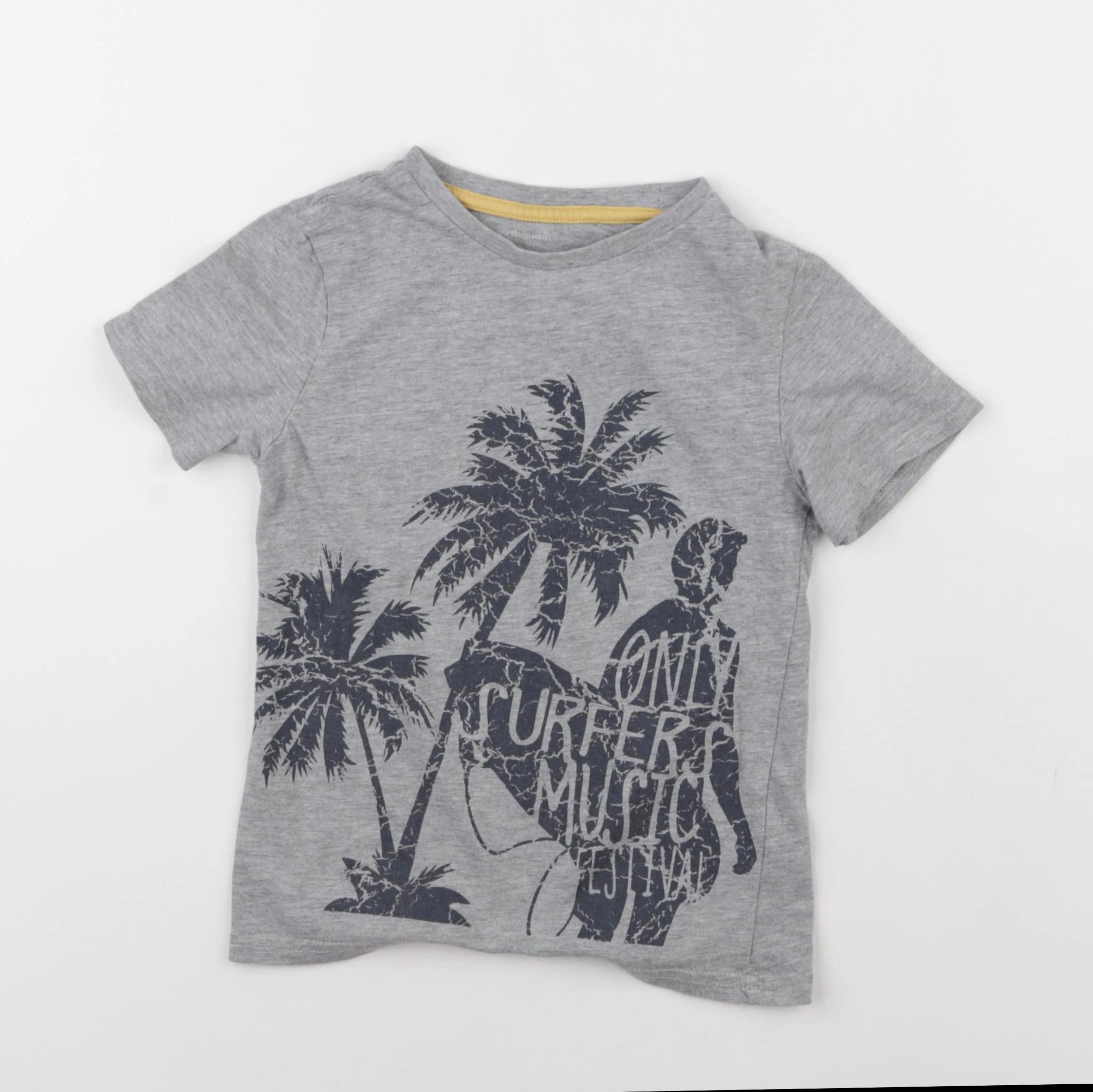 Vertbaudet - tee-shirt gris - 6 ans