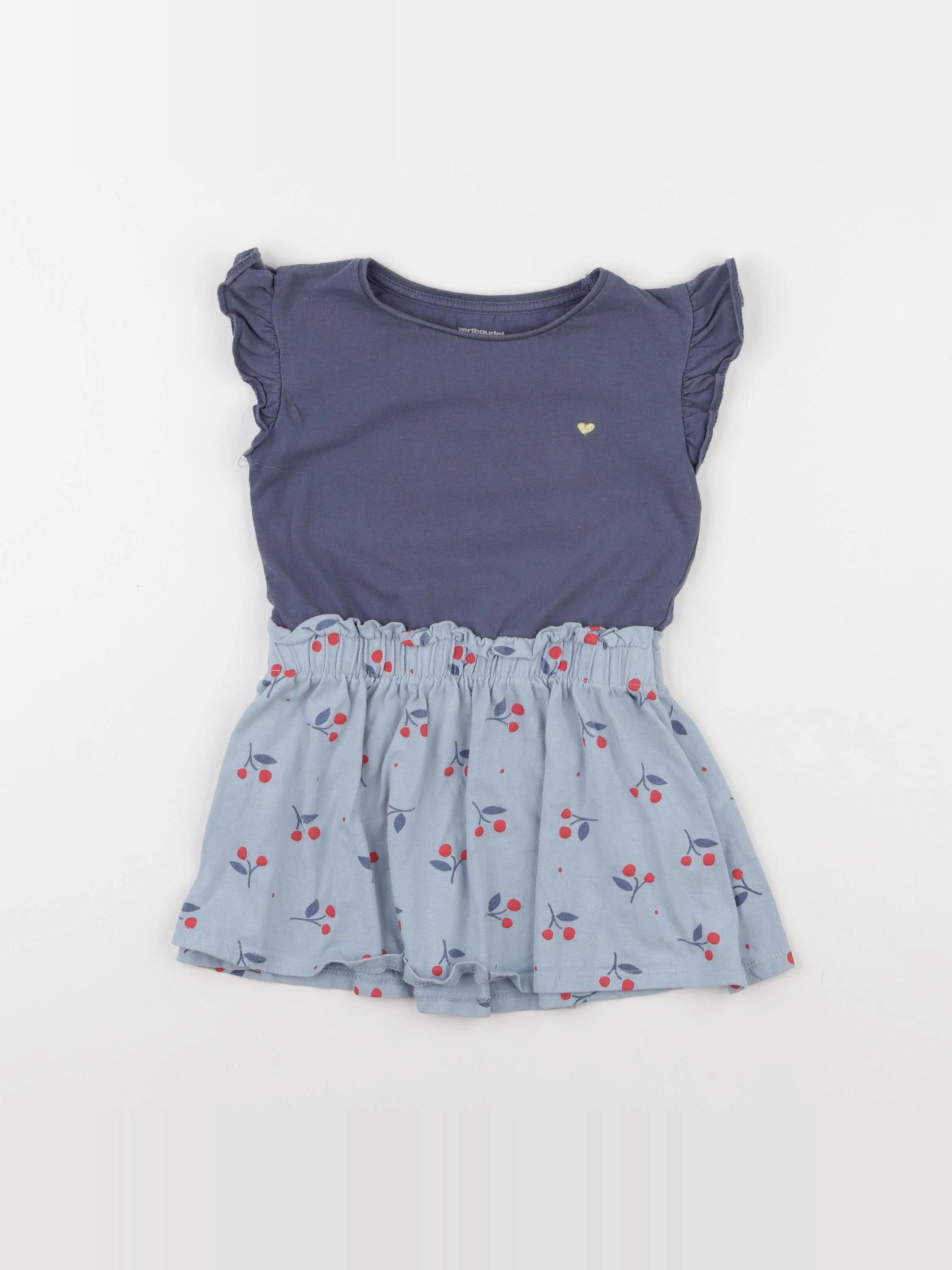 Vertbaudet - robe bleu - 3 ans