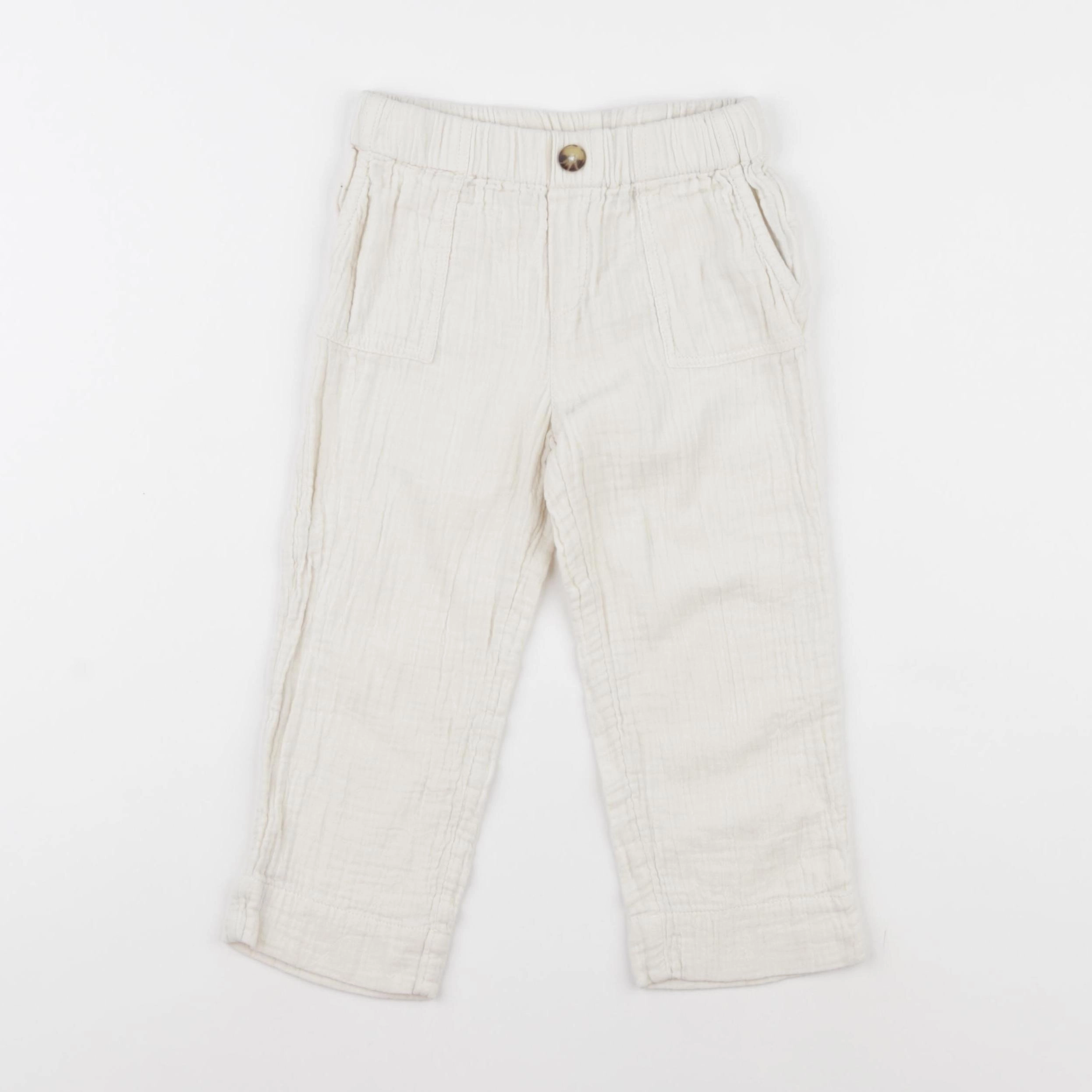 Vertbaudet - pantalon beige - 3 ans