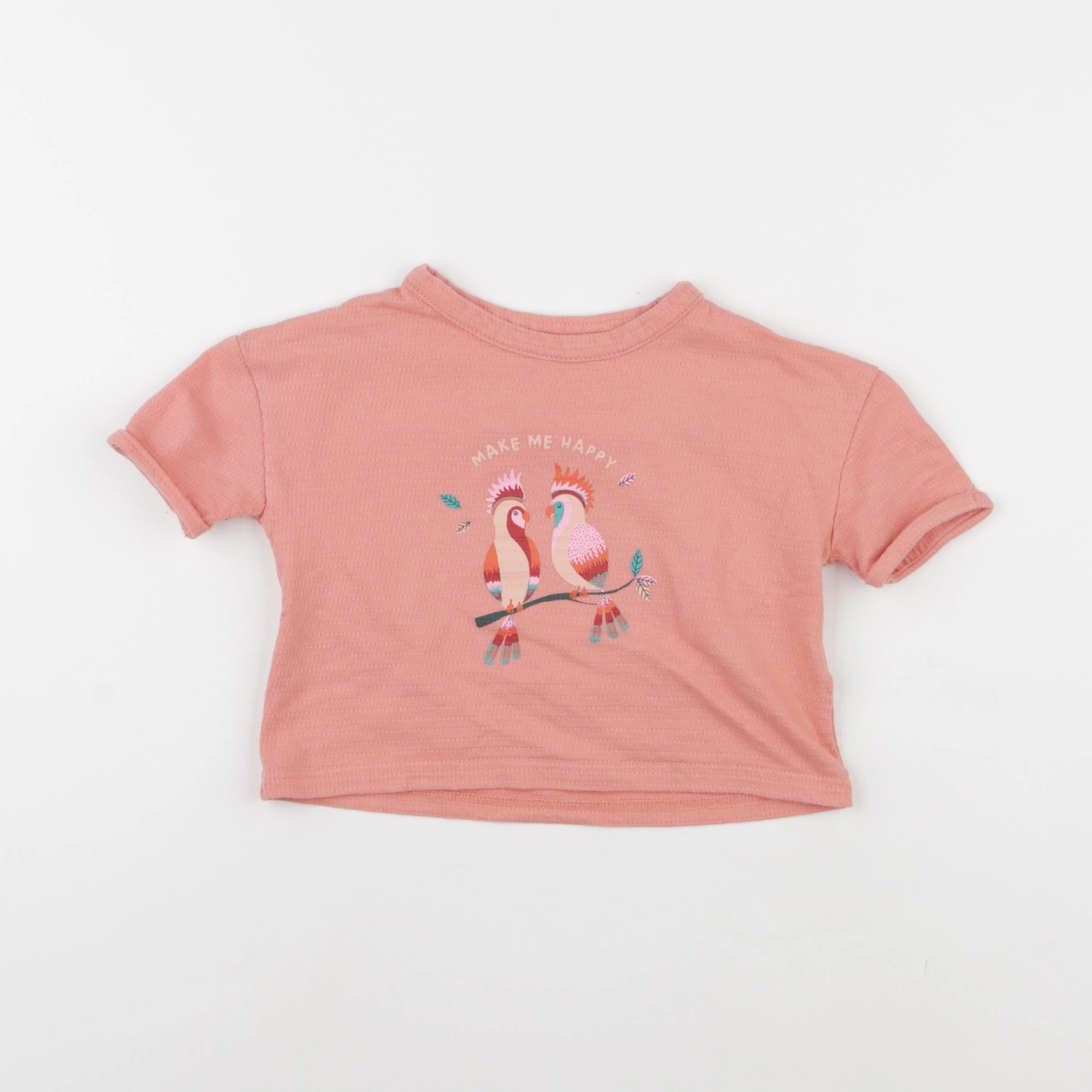 Vertbaudet - tee-shirt rose - 2 ans