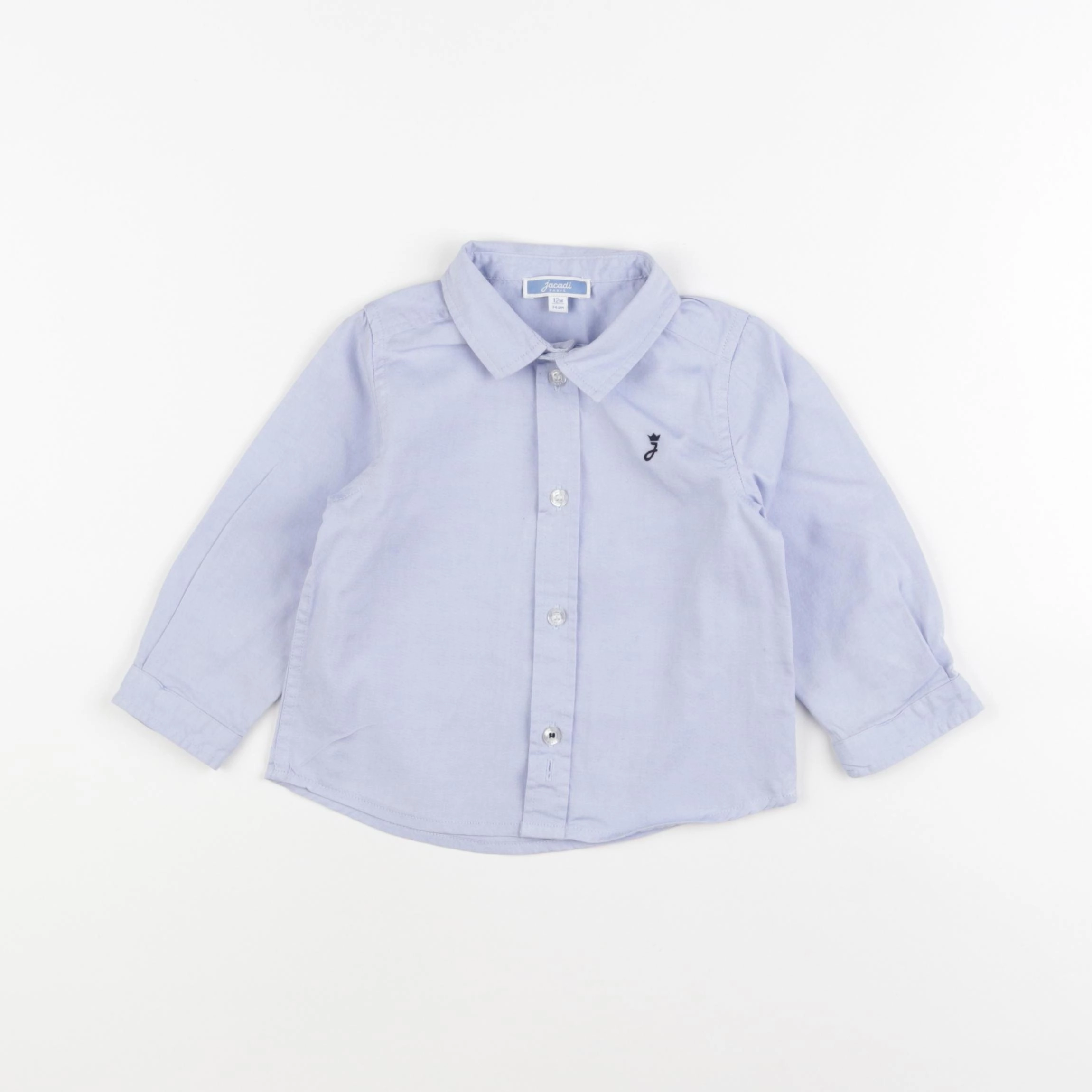 Jacadi - chemise bleu - 12 mois