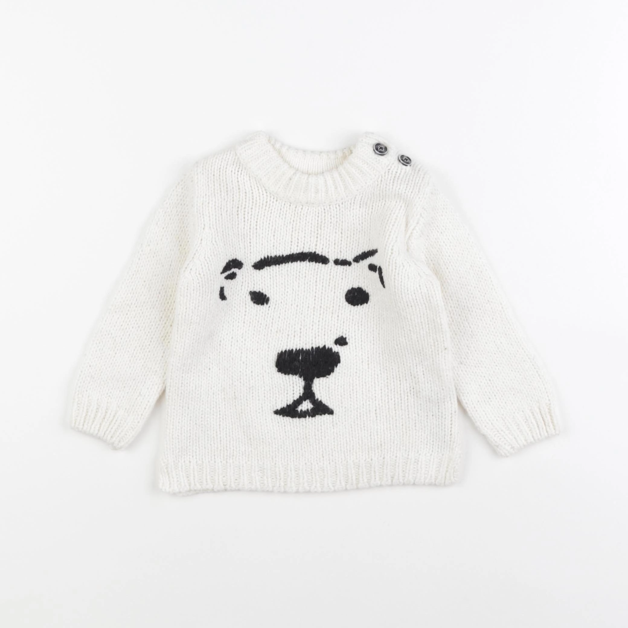 Zara - pull beige - 6/9 mois