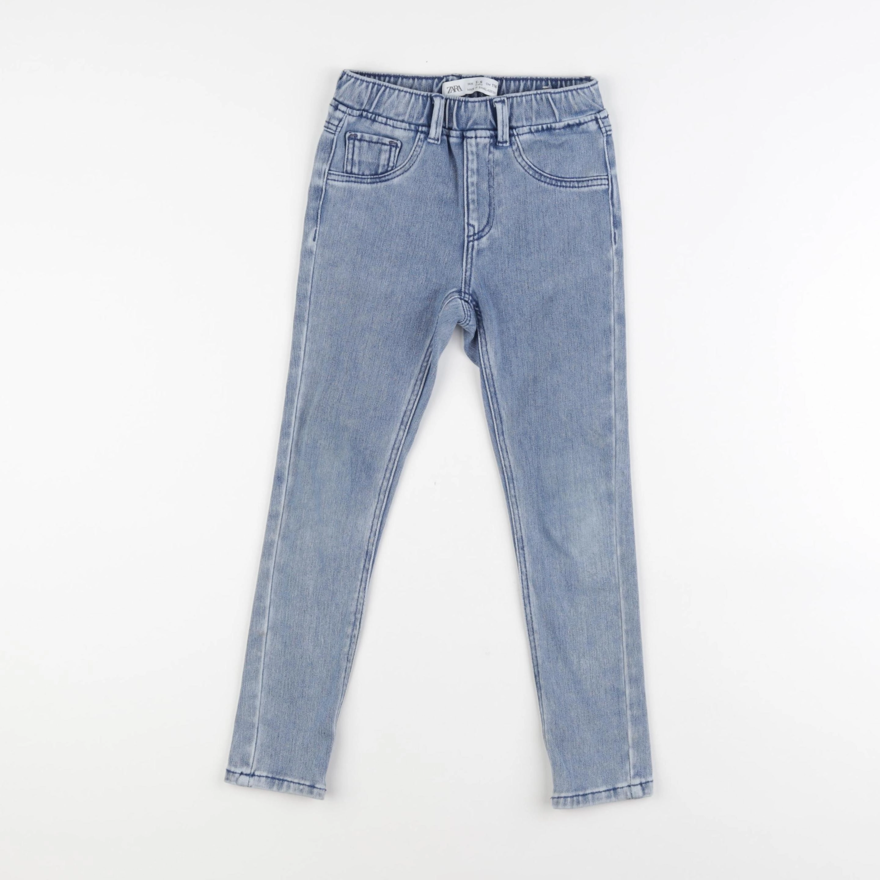 Zara - jegging bleu - 5/6 ans