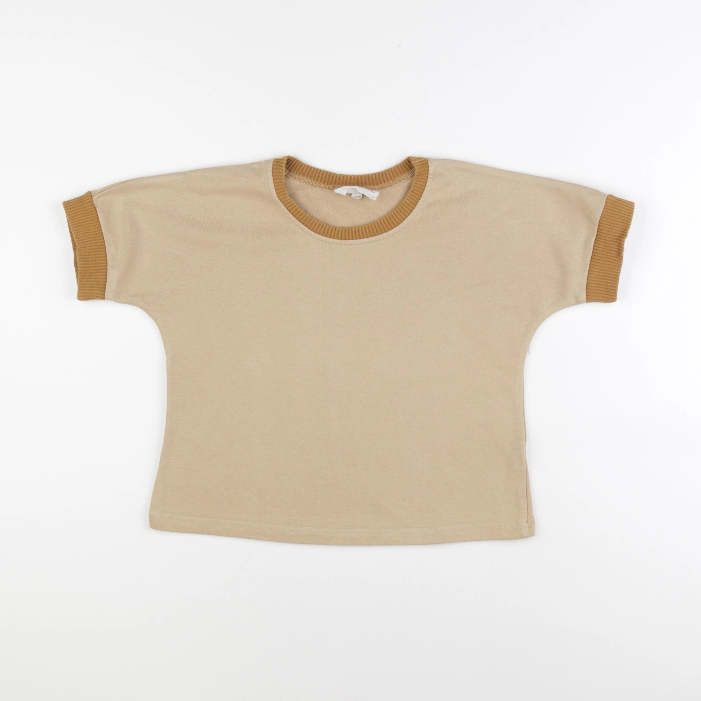 Gamin gamine - tee-shirt beige - 5/6 ans