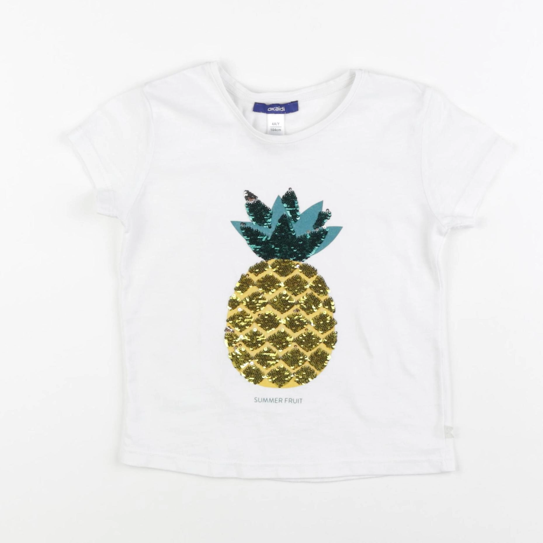Okaidi - tee-shirt blanc - 4 ans