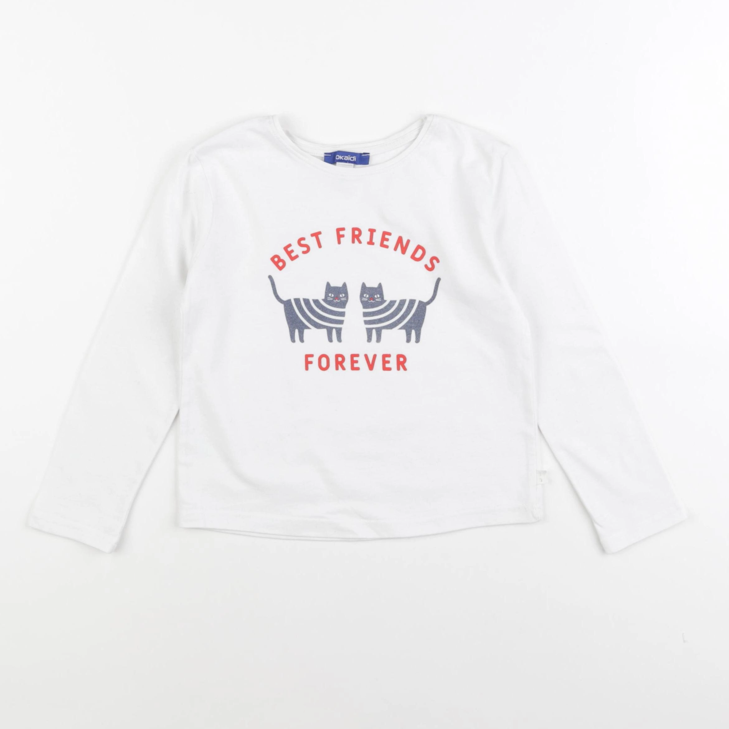 Okaidi - tee-shirt blanc - 4 ans