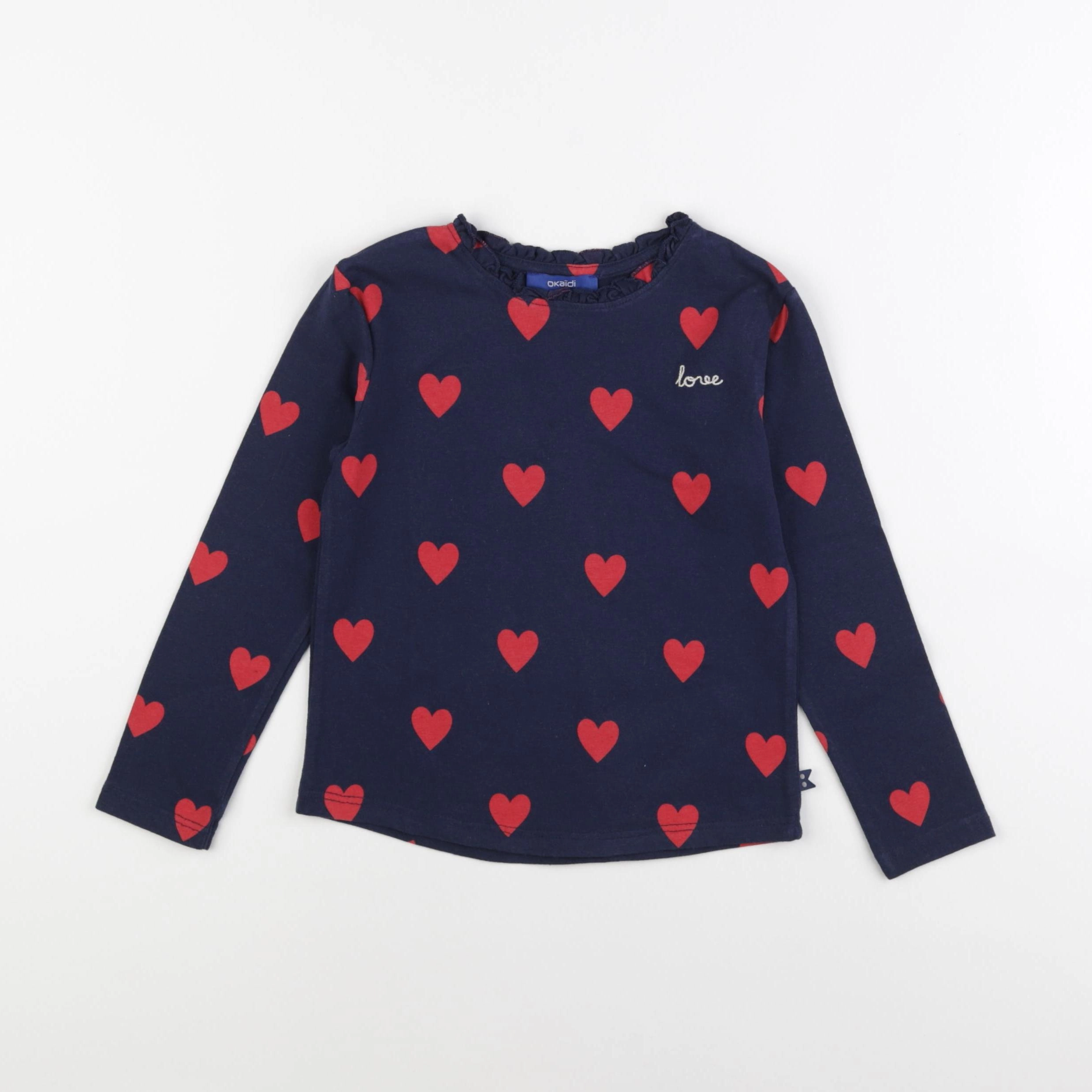 Okaidi - tee-shirt bleu - 4 ans