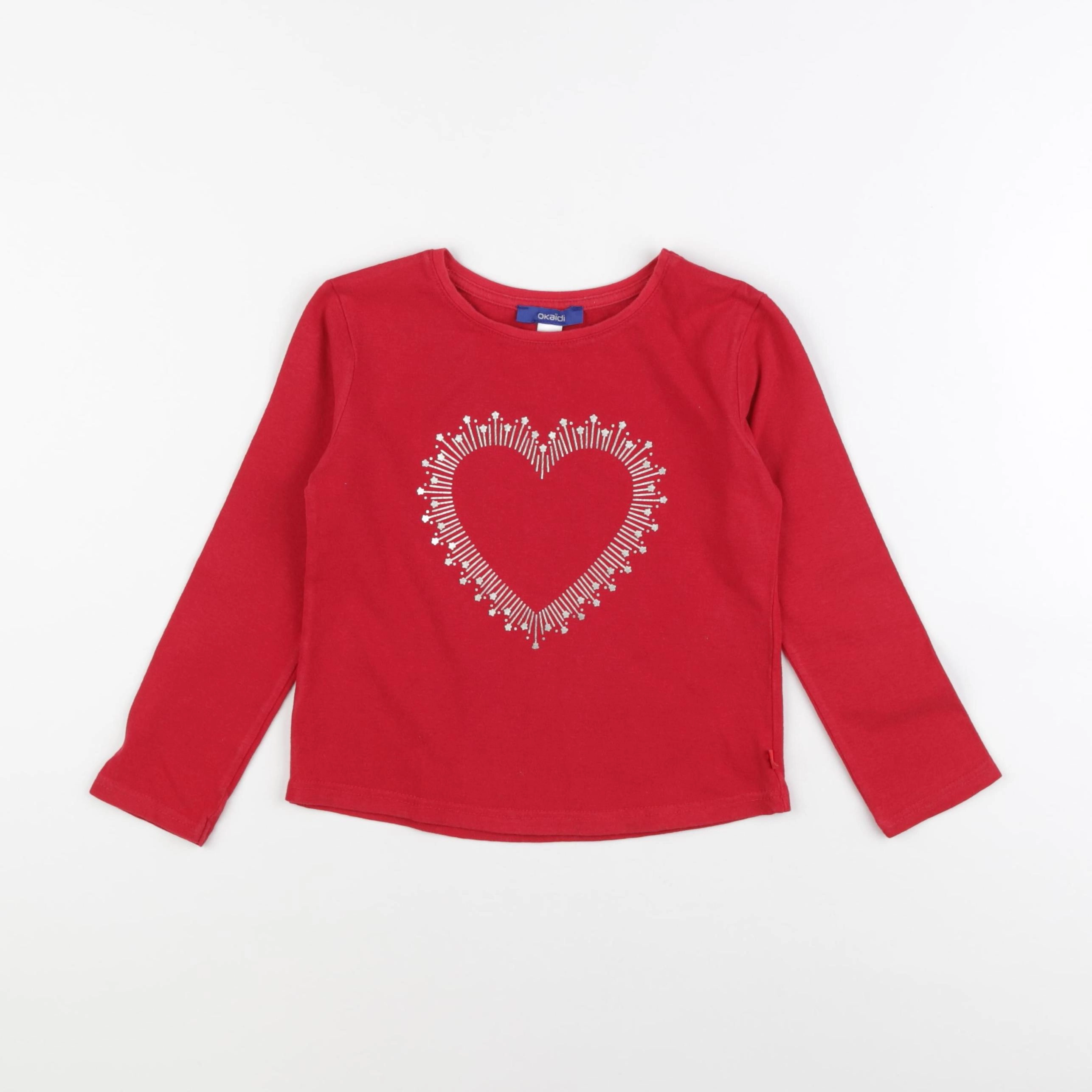 Okaidi - tee-shirt rouge - 4 ans
