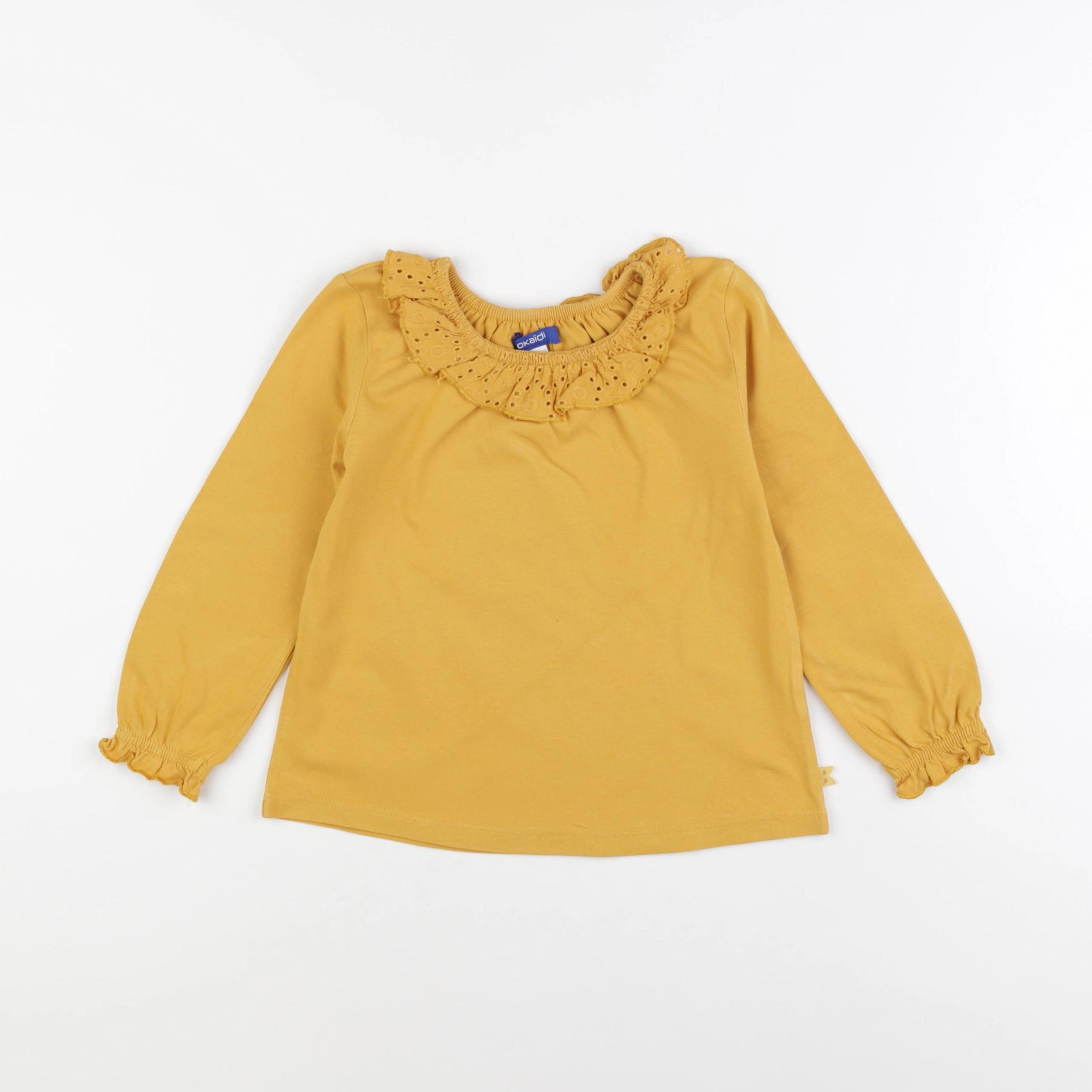 Okaidi - tee-shirt jaune - 4 ans