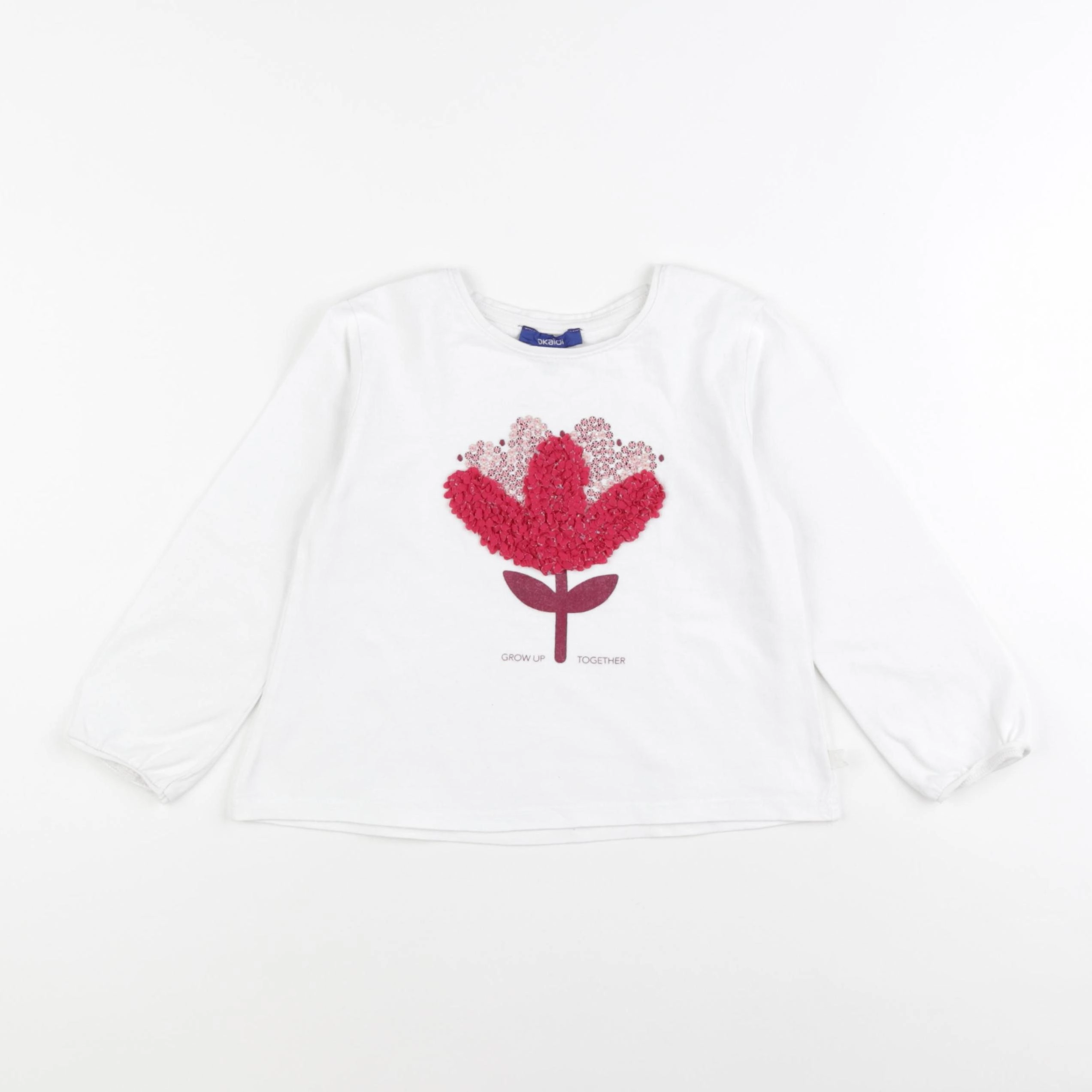 Okaidi - tee-shirt blanc - 4 ans