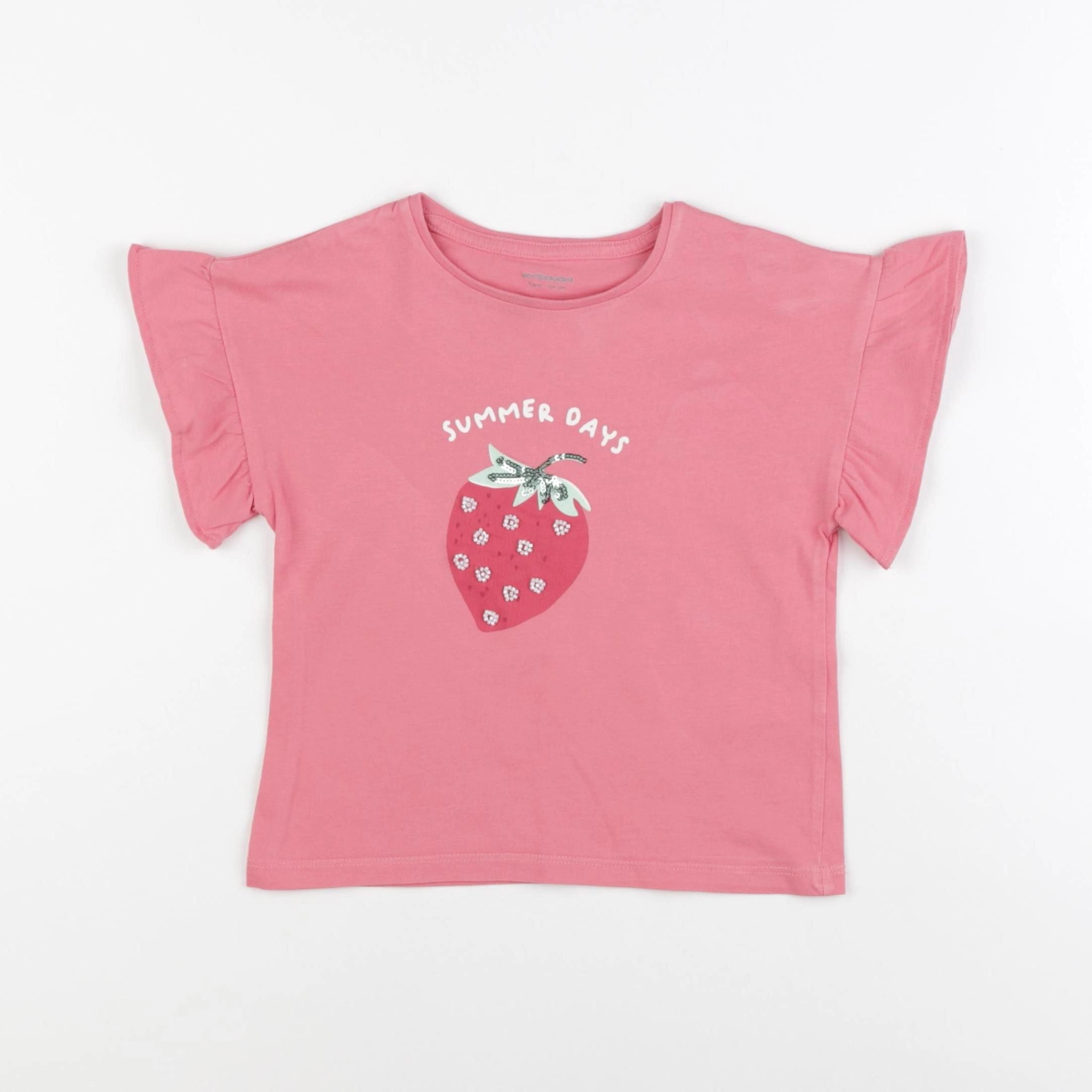 Vertbaudet - tee-shirt rose - 4 ans