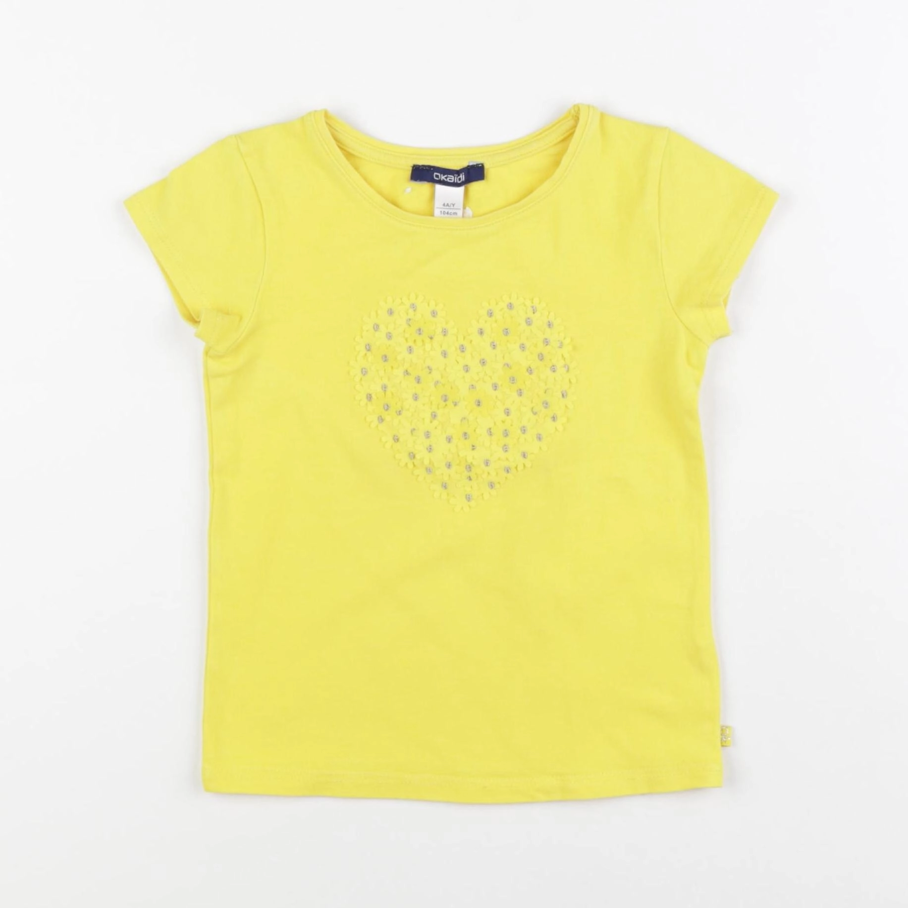Okaidi - tee-shirt jaune - 4 ans