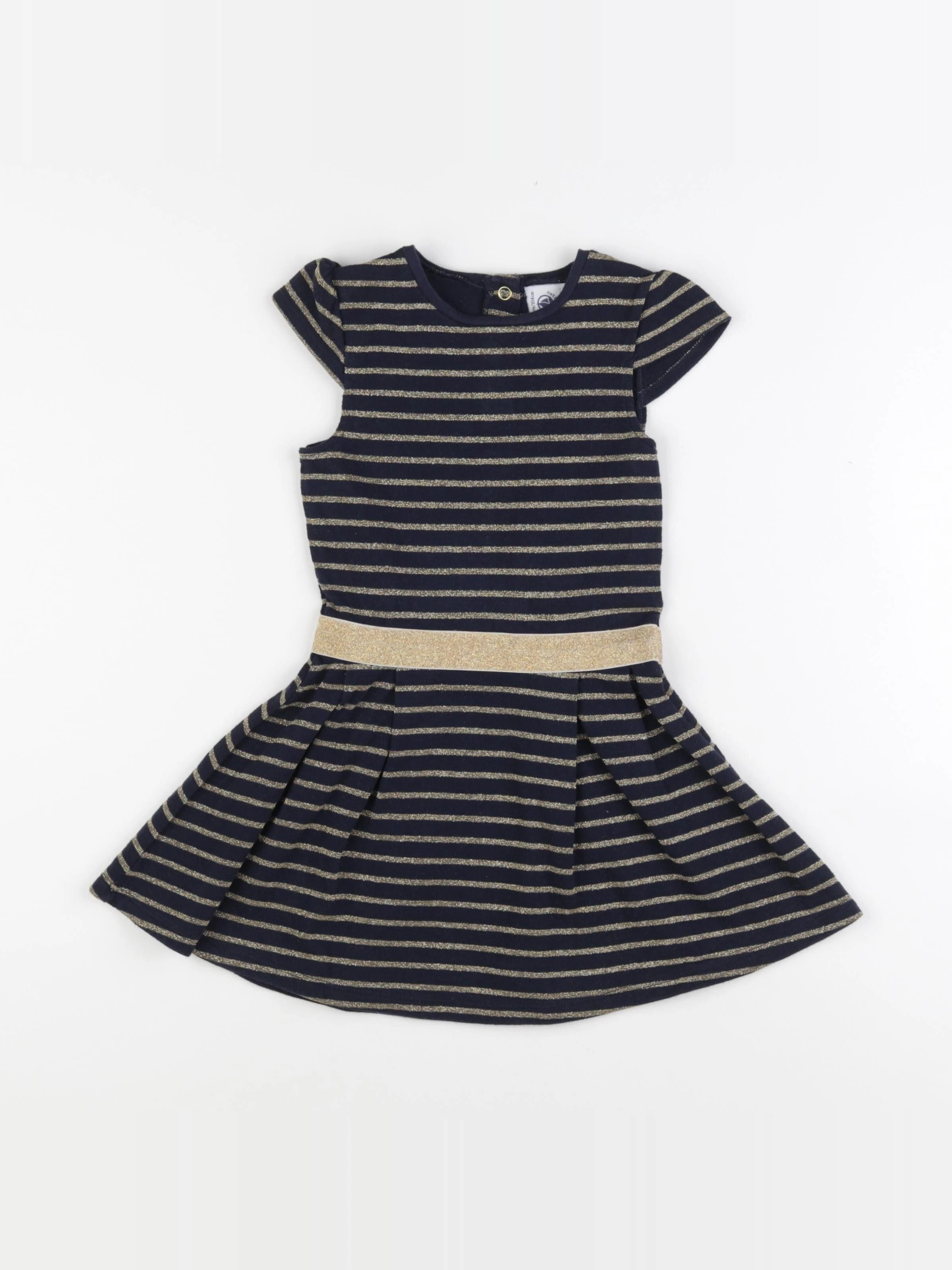 Petit Bateau - robe bleu - 4 ans